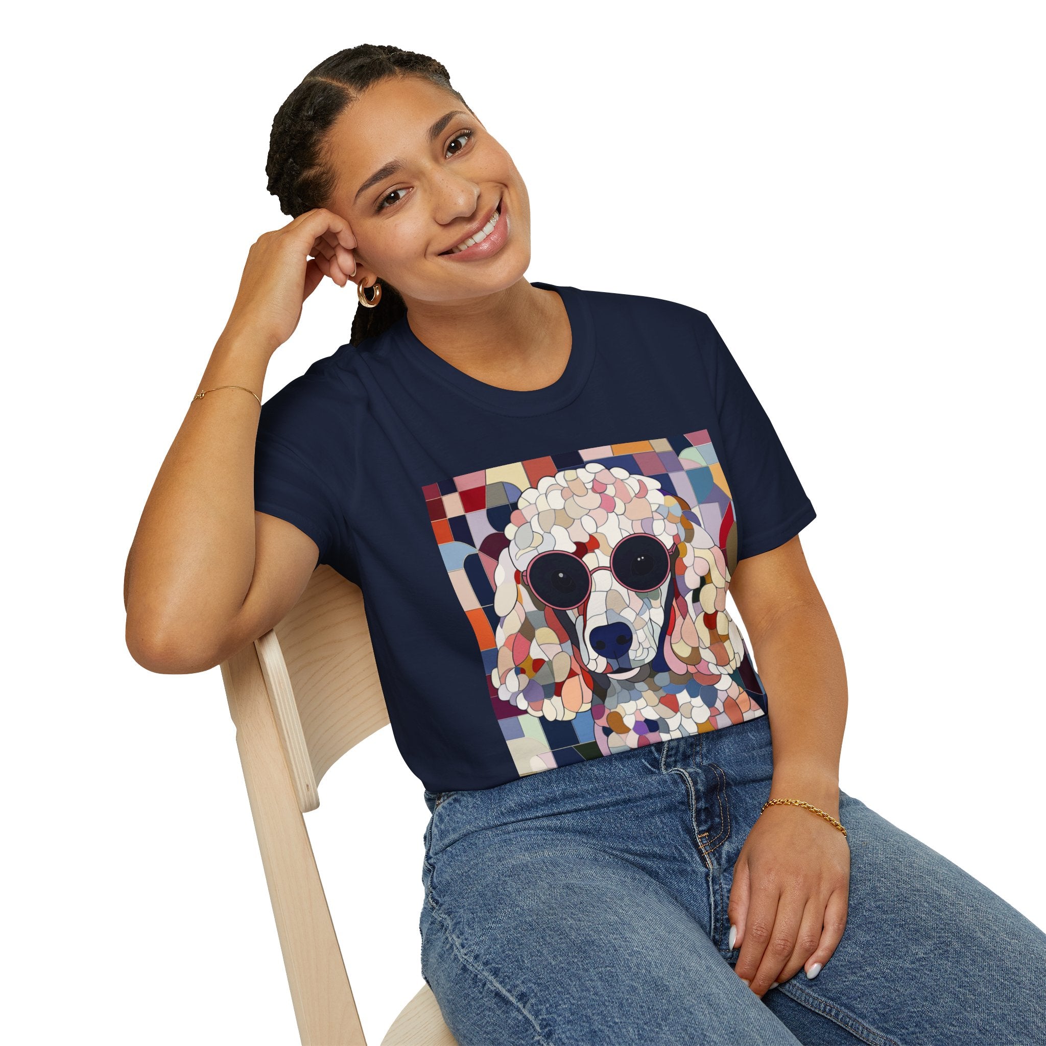 Cool Dog Art T-Shirt | Trendy Pet Lover Tee, Gift for Dog Owners, Summer Fashion, Dog Enthusiast Apparel, Casual Wear