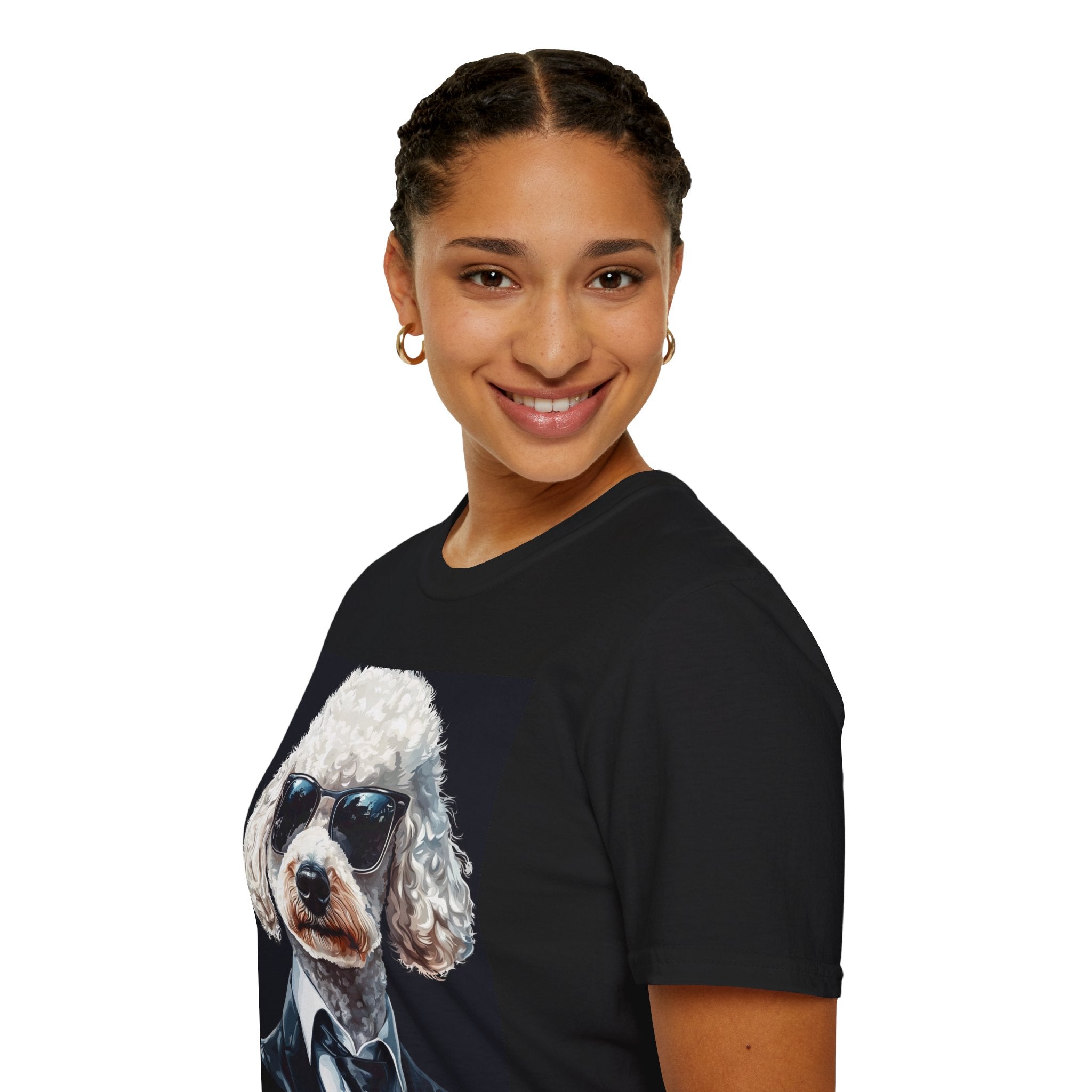 Dog in Shades Unisex T-Shirt, Funny Pet Lover Gift, Cool Dog Tee, Animal Lover Apparel, Unique Gift for Dog Owners