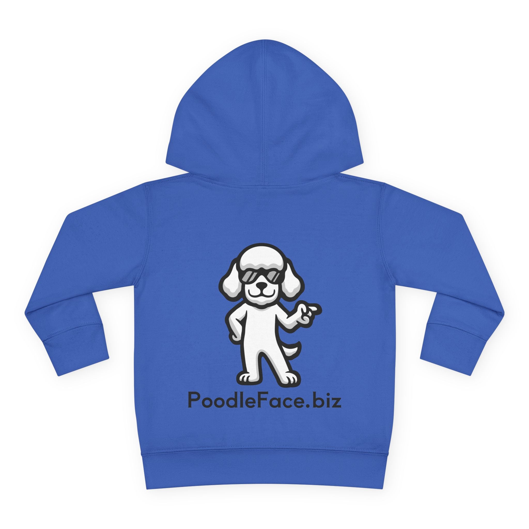 Adorable Toddler Pullover Fleece Hoodie – Cozy Cartoon Dog Hoodie | Cute Gift for Toddlers | Poodleface Original
