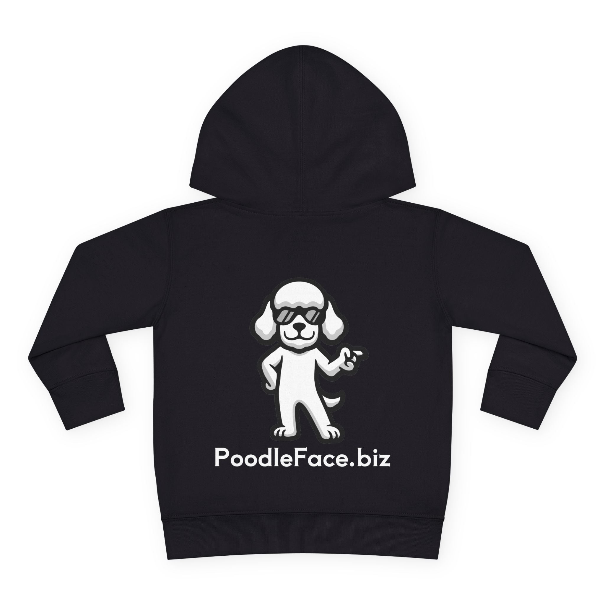 Adorable Toddler Pullover Fleece Hoodie – Cozy Cartoon Dog Hoodie | Cute Gift for Toddlers | Poodleface Original