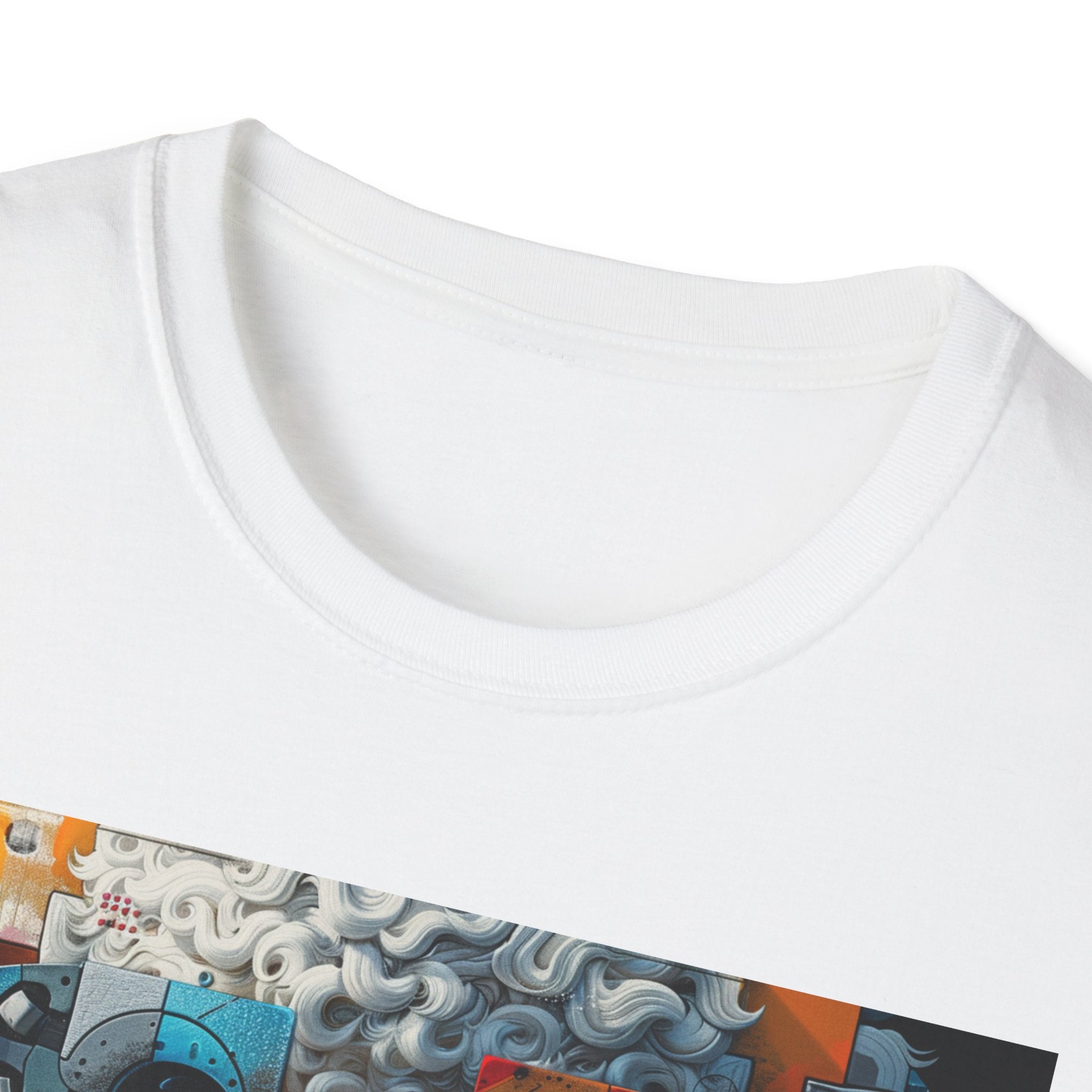 Vibrant Artistic Dog Print T-Shirt | Unisex Softstyle Tee | Pet Lover Gift, Unique Design Shirt, Colorful Fashion, Casual Wear, Animal [...]