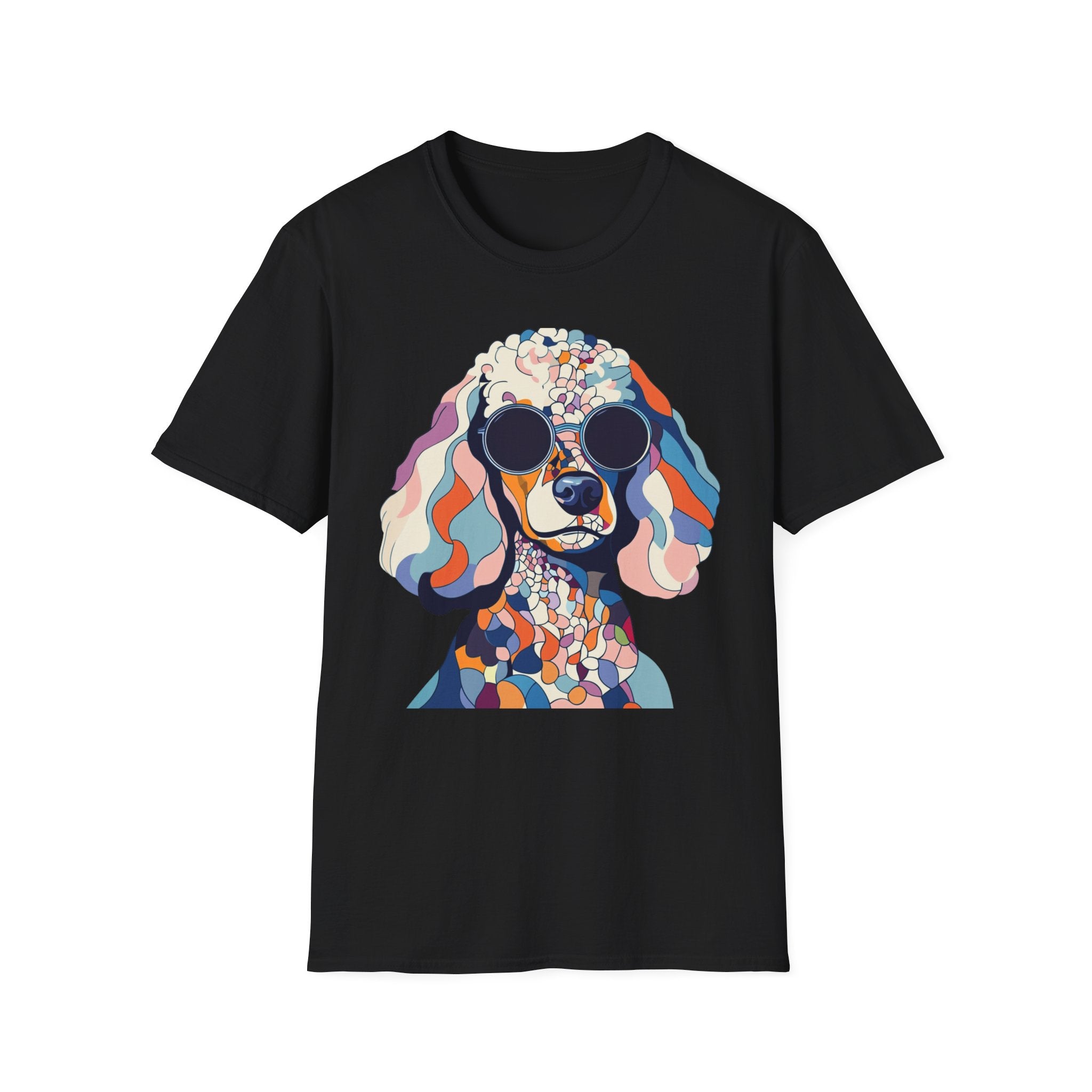 Colorful Dog Art Unisex T-Shirt, Pet Lover Gift, Unique Graphic Tee, Cute Dog Apparel, Fun Casual Wear, Dog Mom Shirt