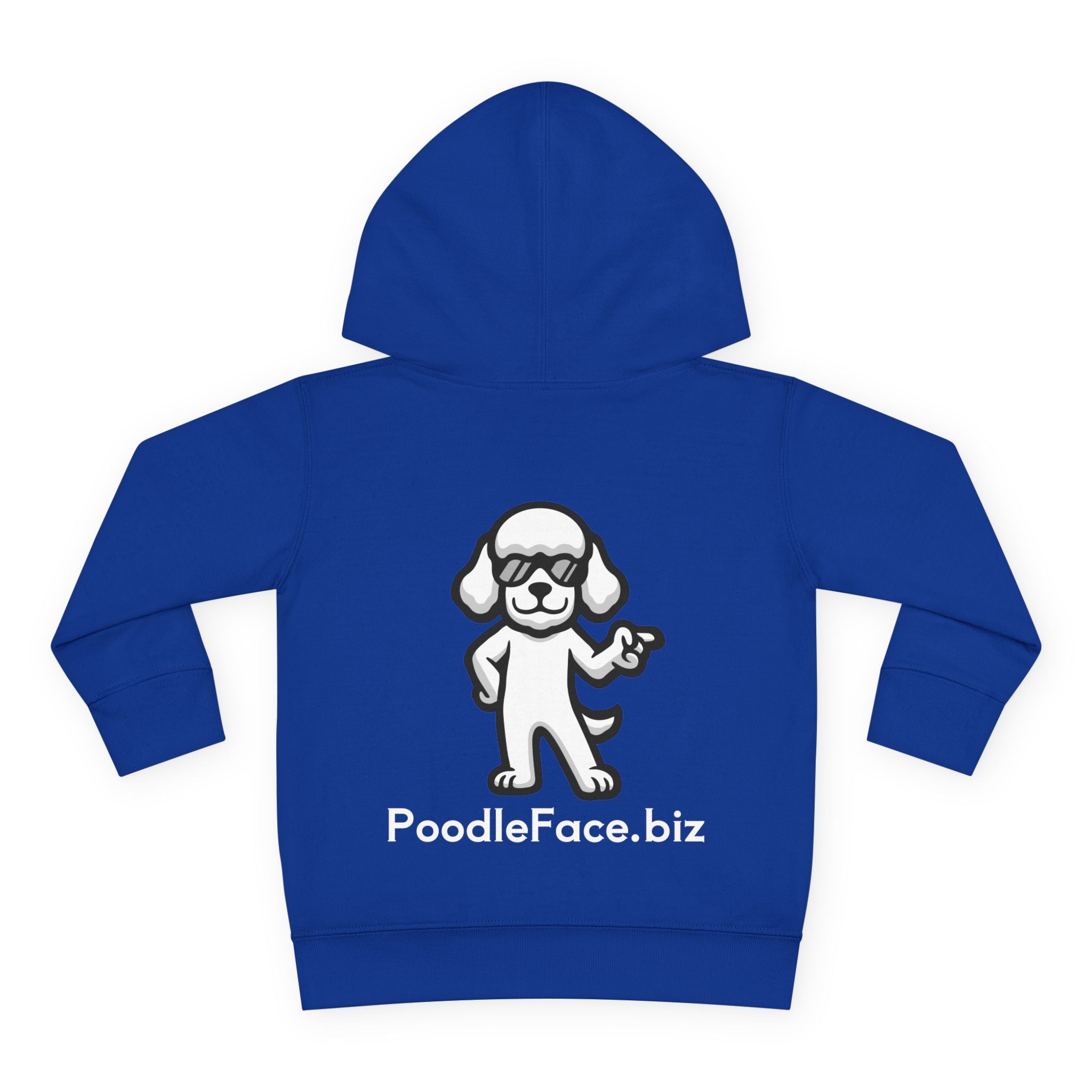 Adorable Toddler Pullover Fleece Hoodie – Cozy Cartoon Dog Hoodie | Cute Gift for Toddlers | Poodleface Original