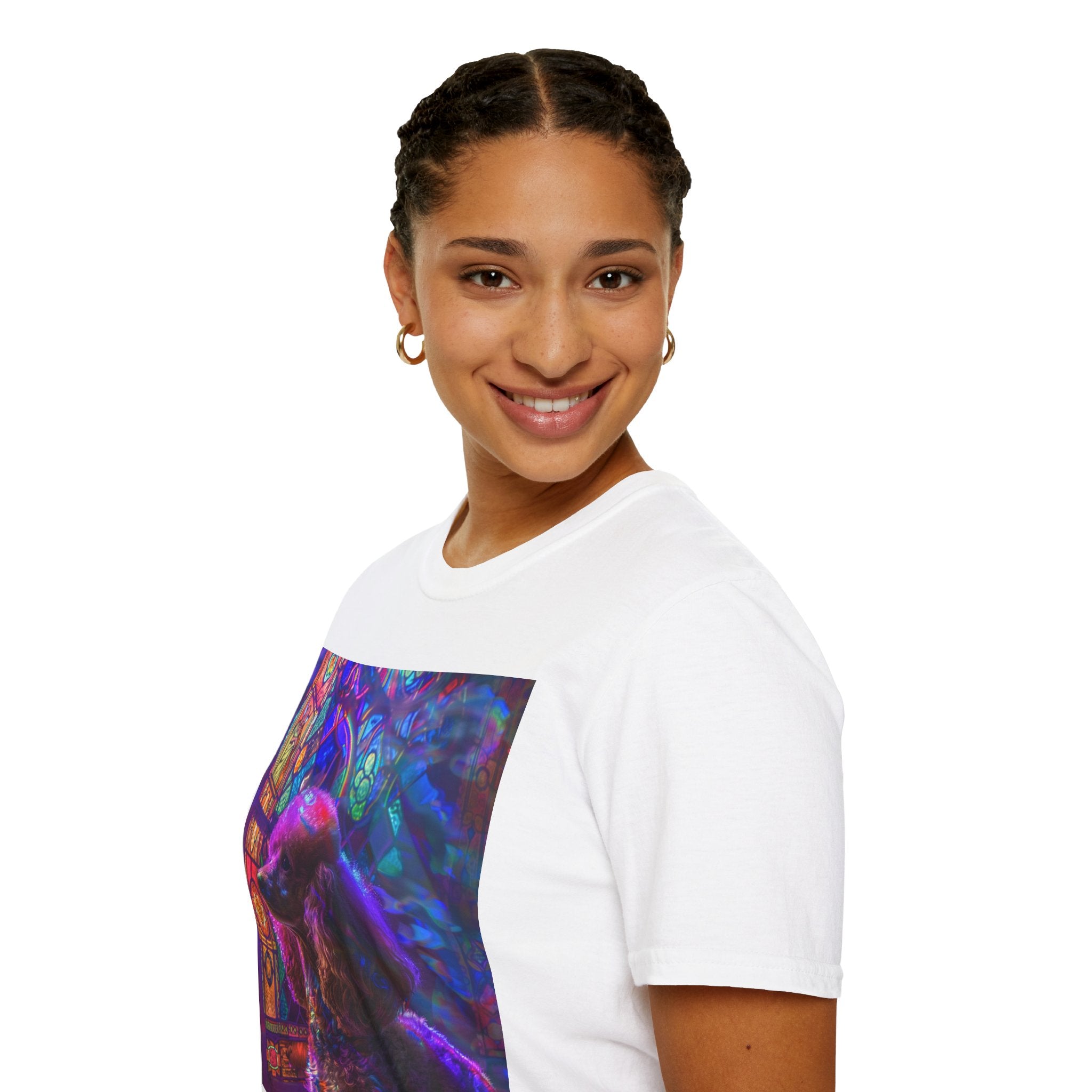 Vibrant Dog Art Unisex T-Shirt | Colorful Pet Lover Tee, Unique Gift, Casual Wear, Birthday, Dog Mom, Animal Lover Apparel