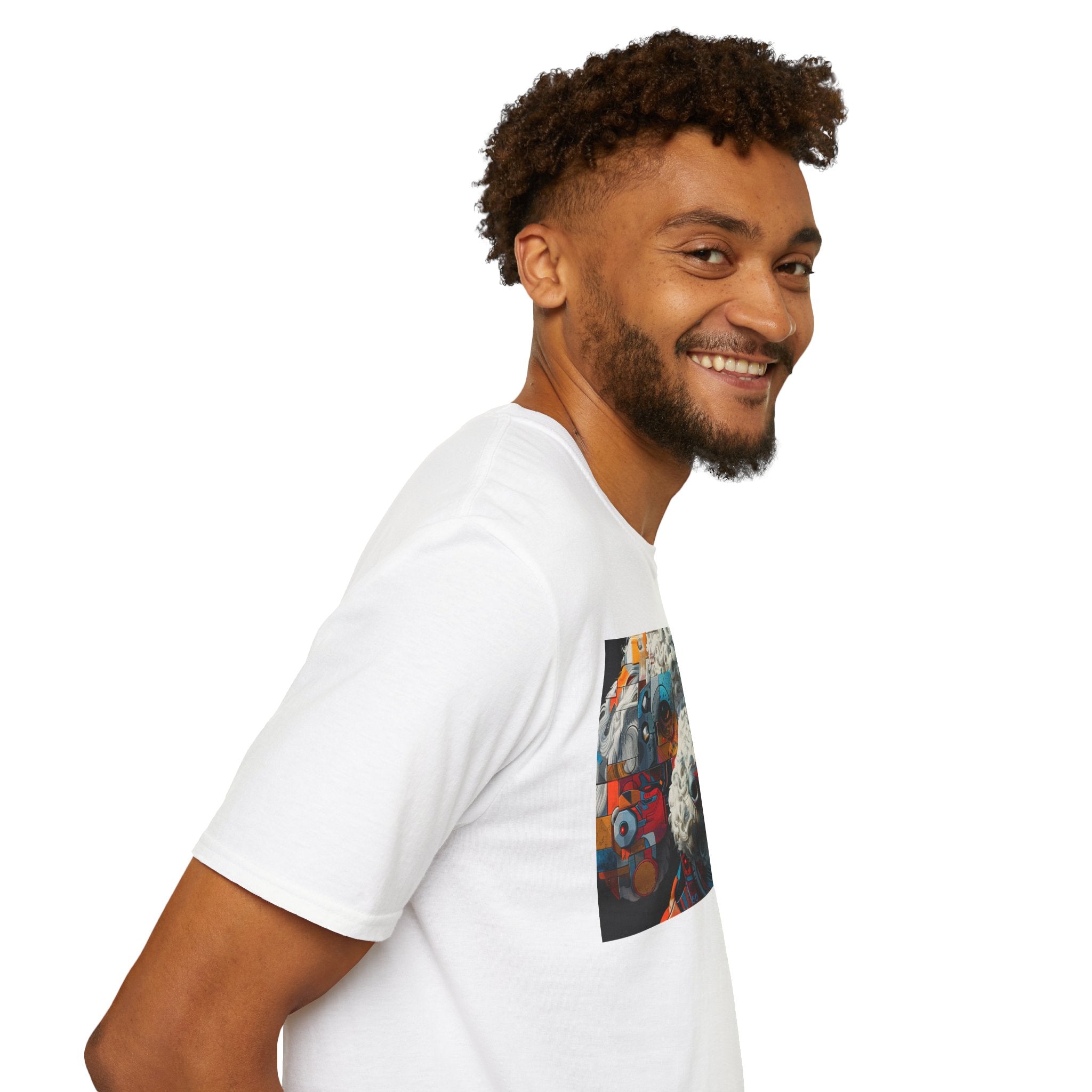 Vibrant Artistic Dog Print T-Shirt | Unisex Softstyle Tee | Pet Lover Gift, Unique Design Shirt, Colorful Fashion, Casual Wear, Animal [...]