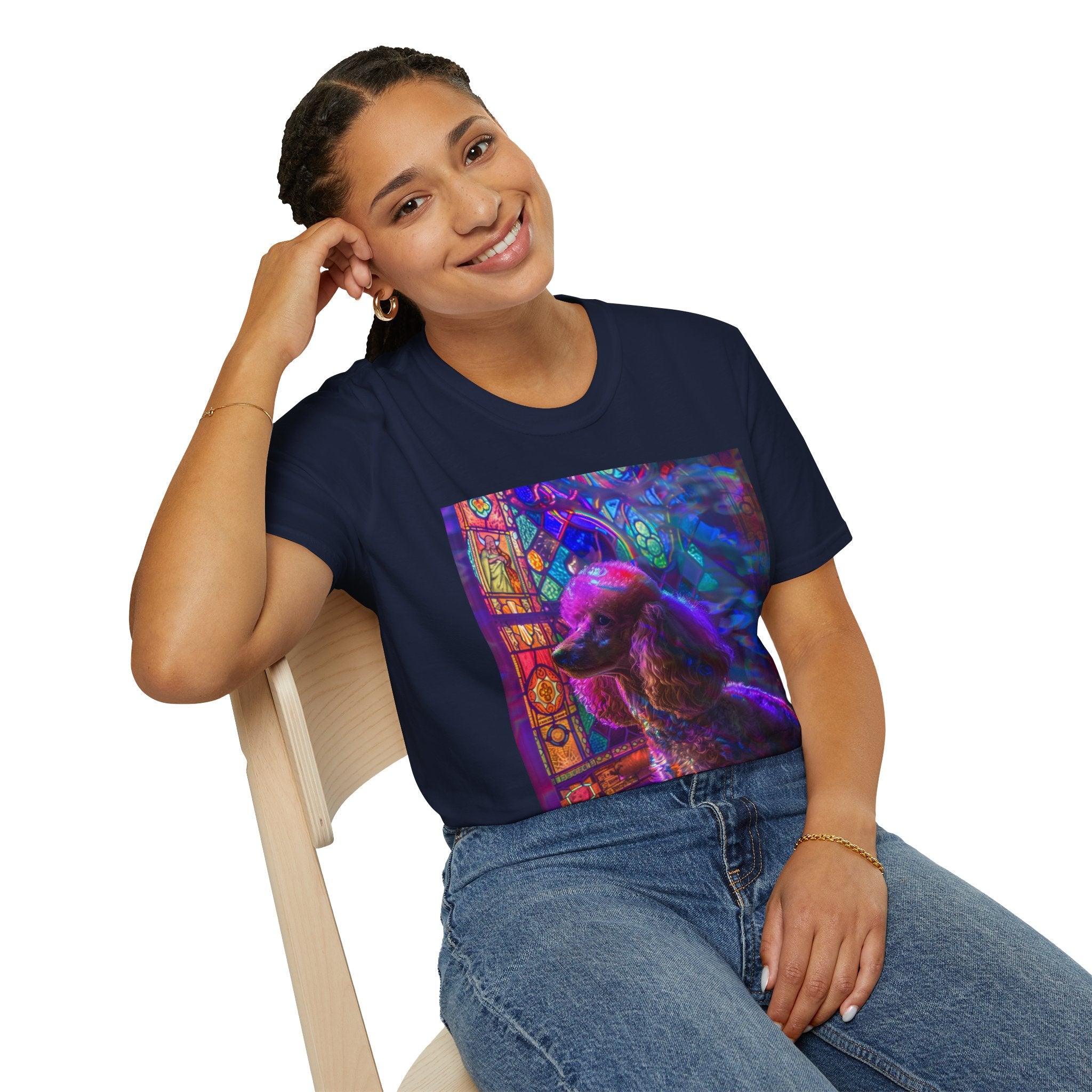 Vibrant Dog Art Unisex T-Shirt | Colorful Pet Lover Tee, Unique Gift, Casual Wear, Birthday, Dog Mom, Animal Lover Apparel