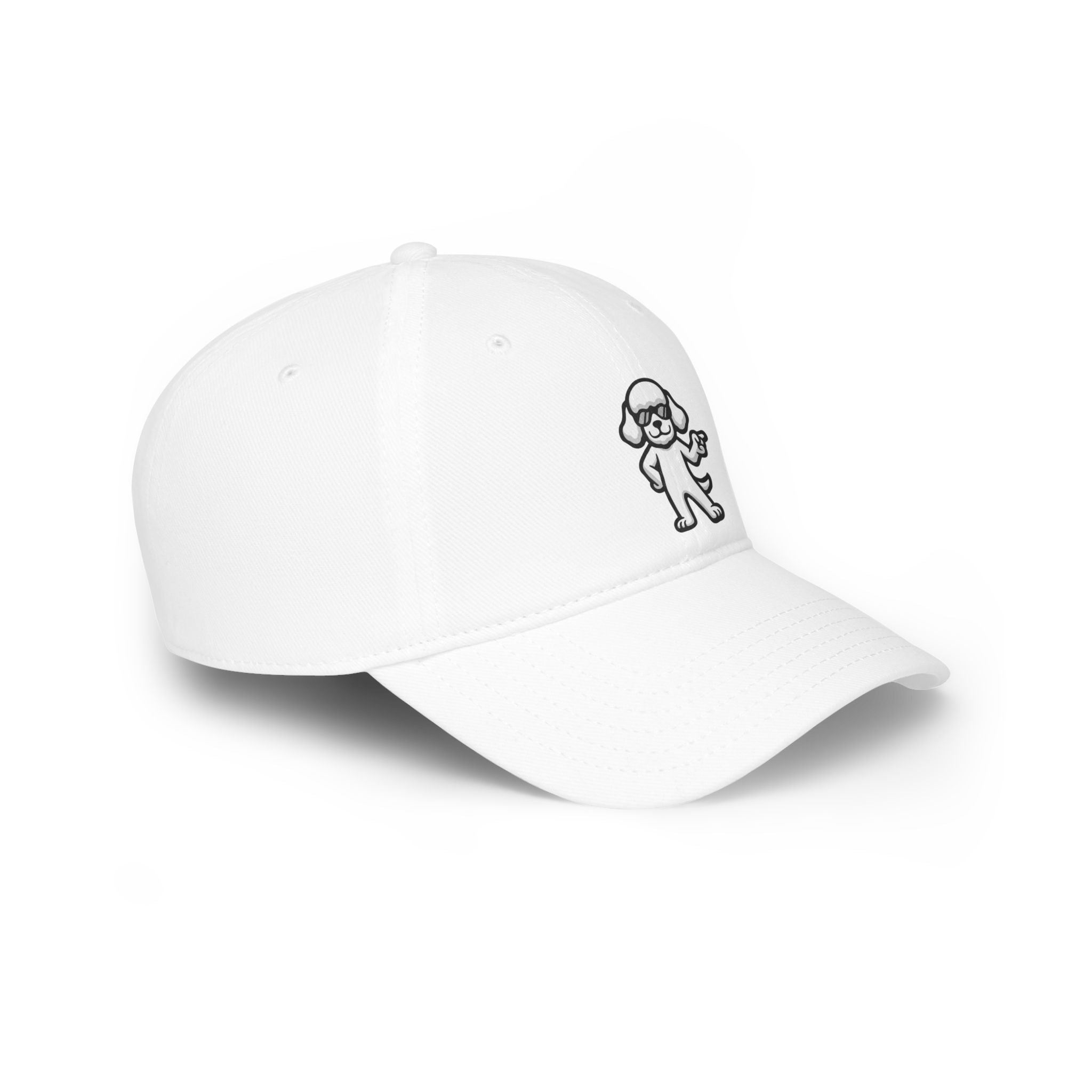 Low Profile Baseball Cap – Minimalist Dog Lover Hat | Adjustable Unisex Fit | Poodleface Original
