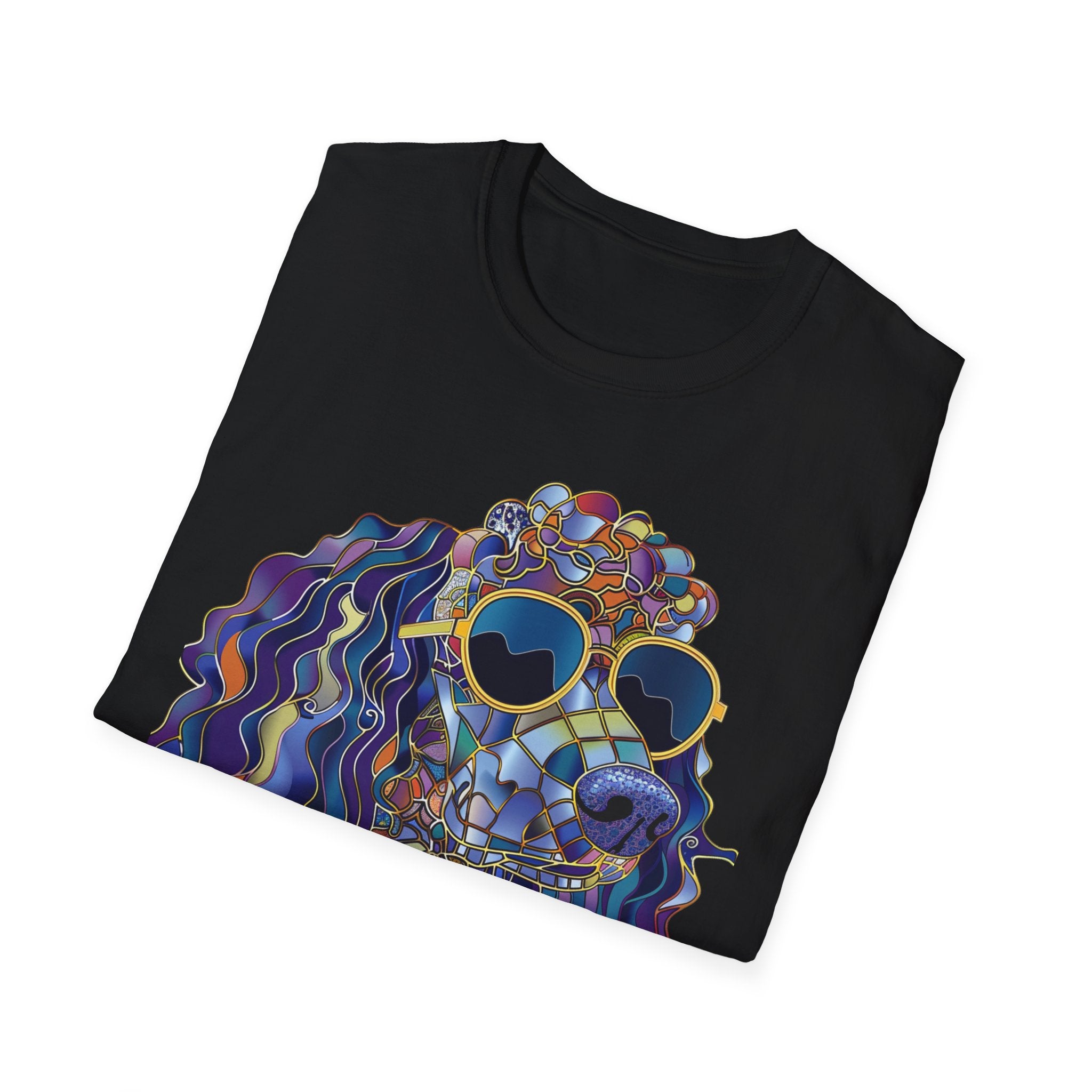 Colorful Dog Art T-Shirt, Cute Pet Lover Gift, Dog Mom Shirt, Fun Summer Tee, Unique Animal Lover Apparel