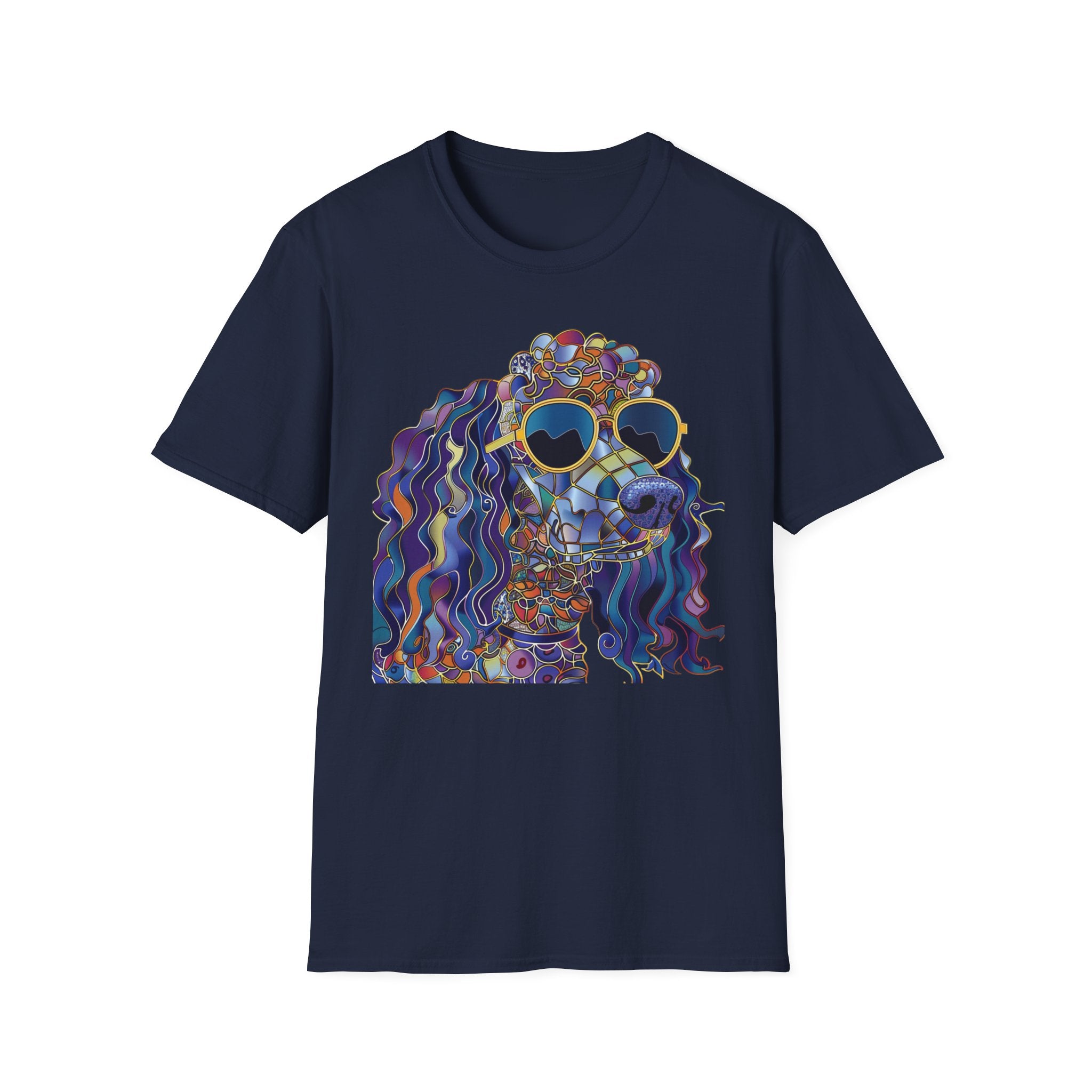 Colorful Dog Art T-Shirt, Cute Pet Lover Gift, Dog Mom Shirt, Fun Summer Tee, Unique Animal Lover Apparel