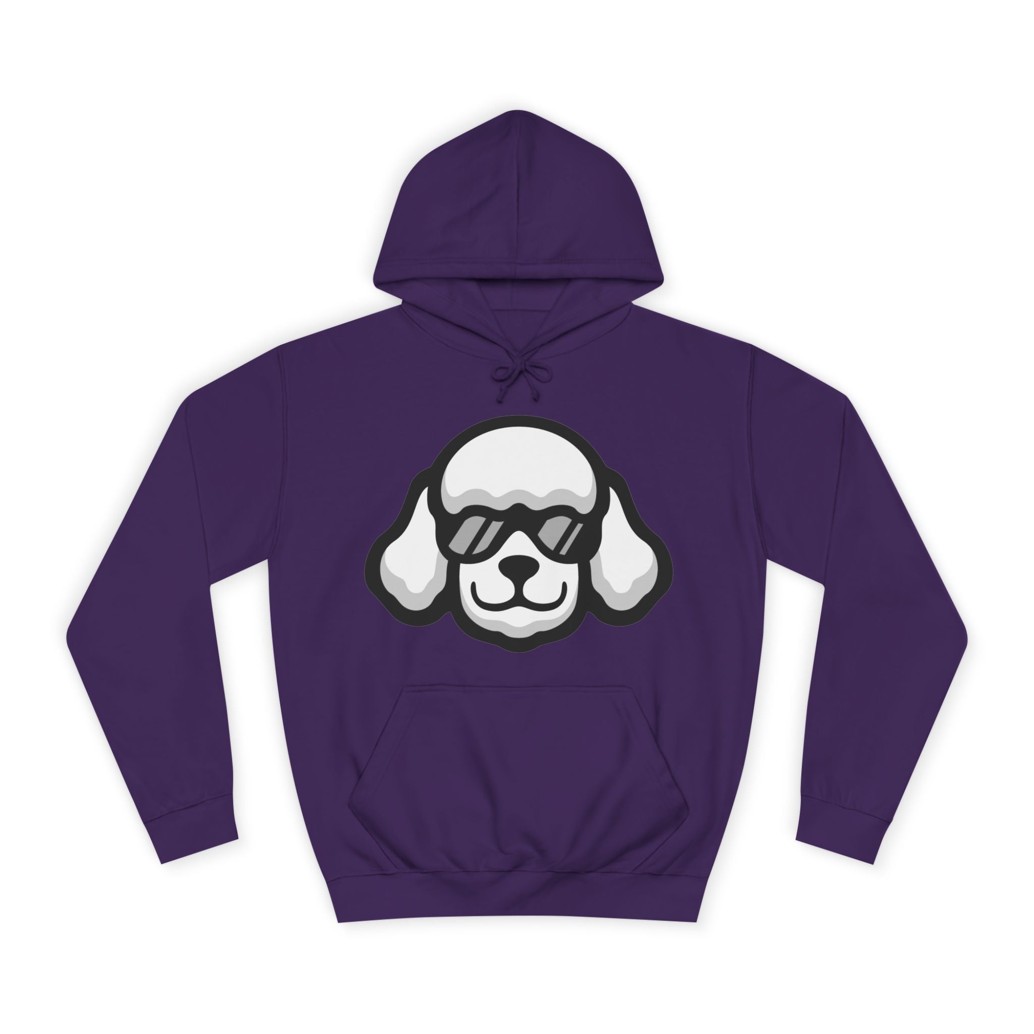 Chill Poodle Hoodie – Unisex College Hoodie | Cozy Dog-Lover Gift | Poodleface Original