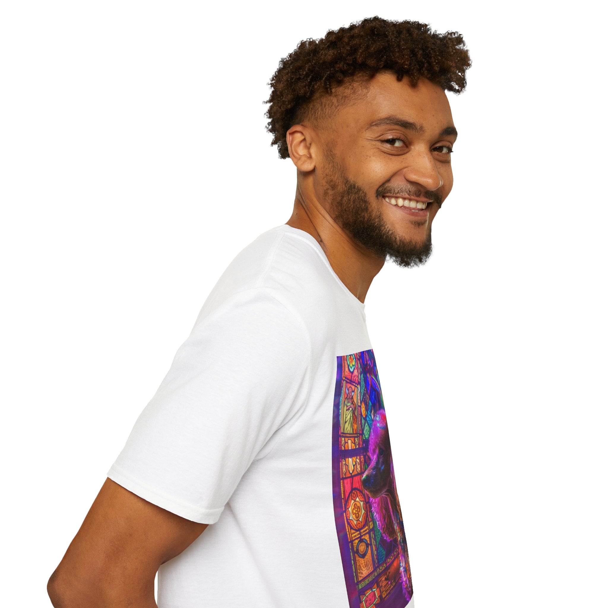 Vibrant Dog Art Unisex T-Shirt | Colorful Pet Lover Tee, Unique Gift, Casual Wear, Birthday, Dog Mom, Animal Lover Apparel