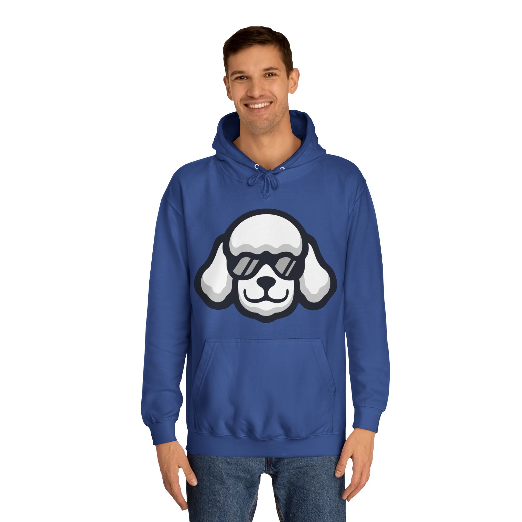 Chill Poodle Hoodie – Unisex College Hoodie | Cozy Dog-Lover Gift | Poodleface Original