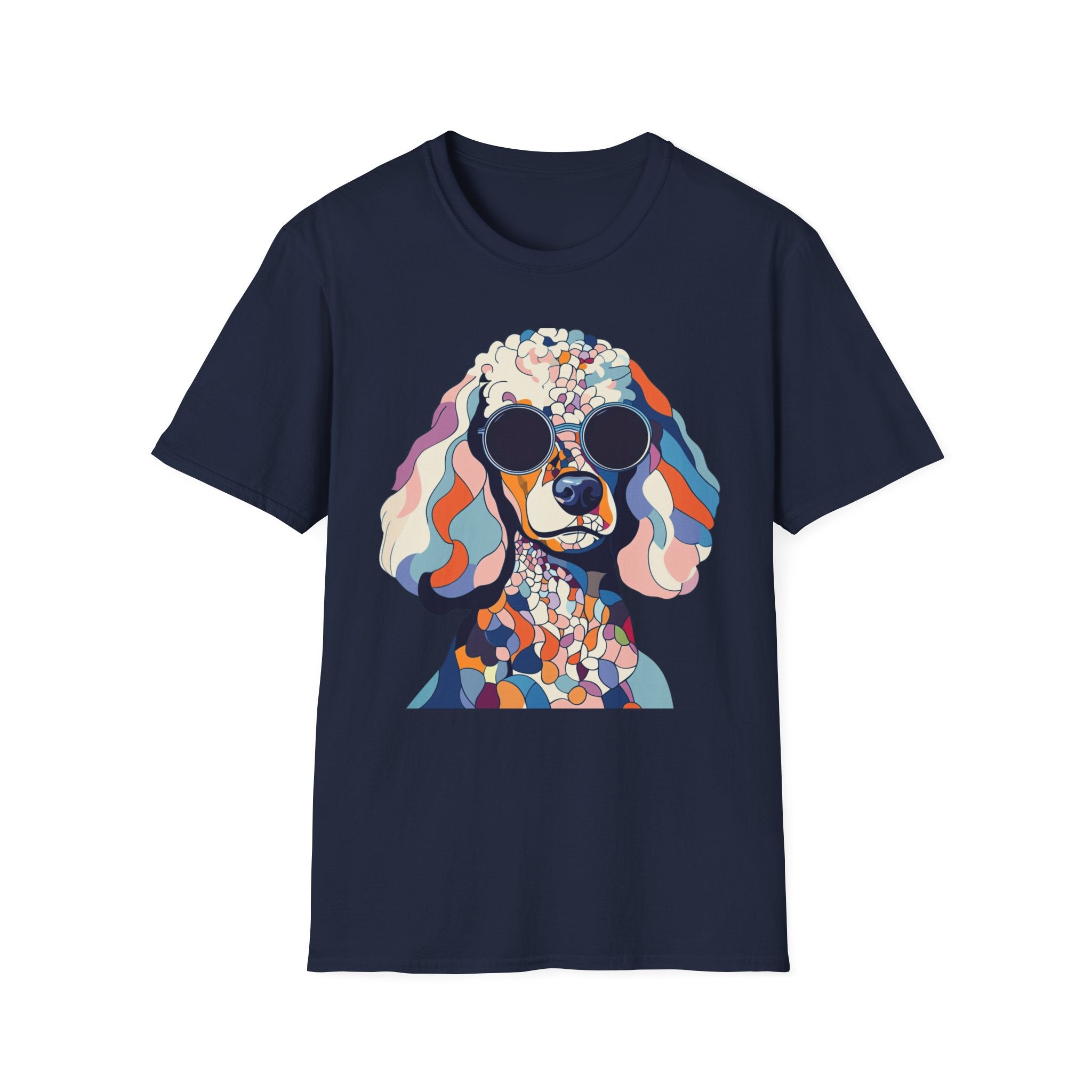 Colorful Dog Art Unisex T-Shirt, Pet Lover Gift, Unique Graphic Tee, Cute Dog Apparel, Fun Casual Wear, Dog Mom Shirt
