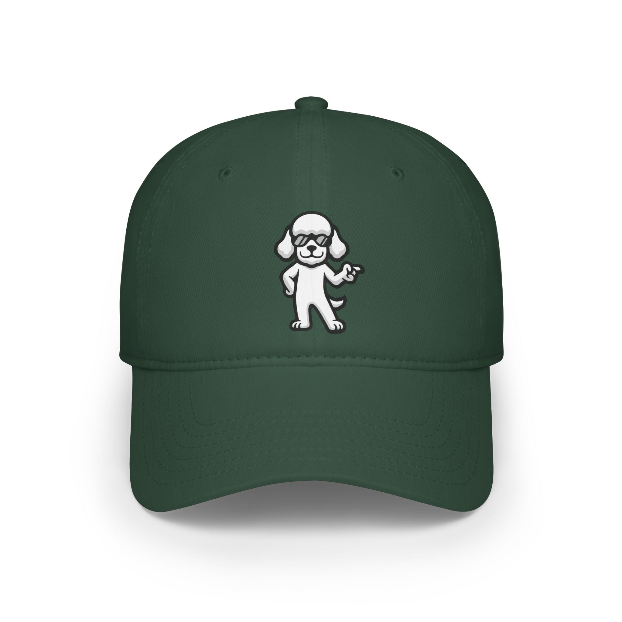 Low Profile Baseball Cap – Minimalist Dog Lover Hat | Adjustable Unisex Fit | Poodleface Original