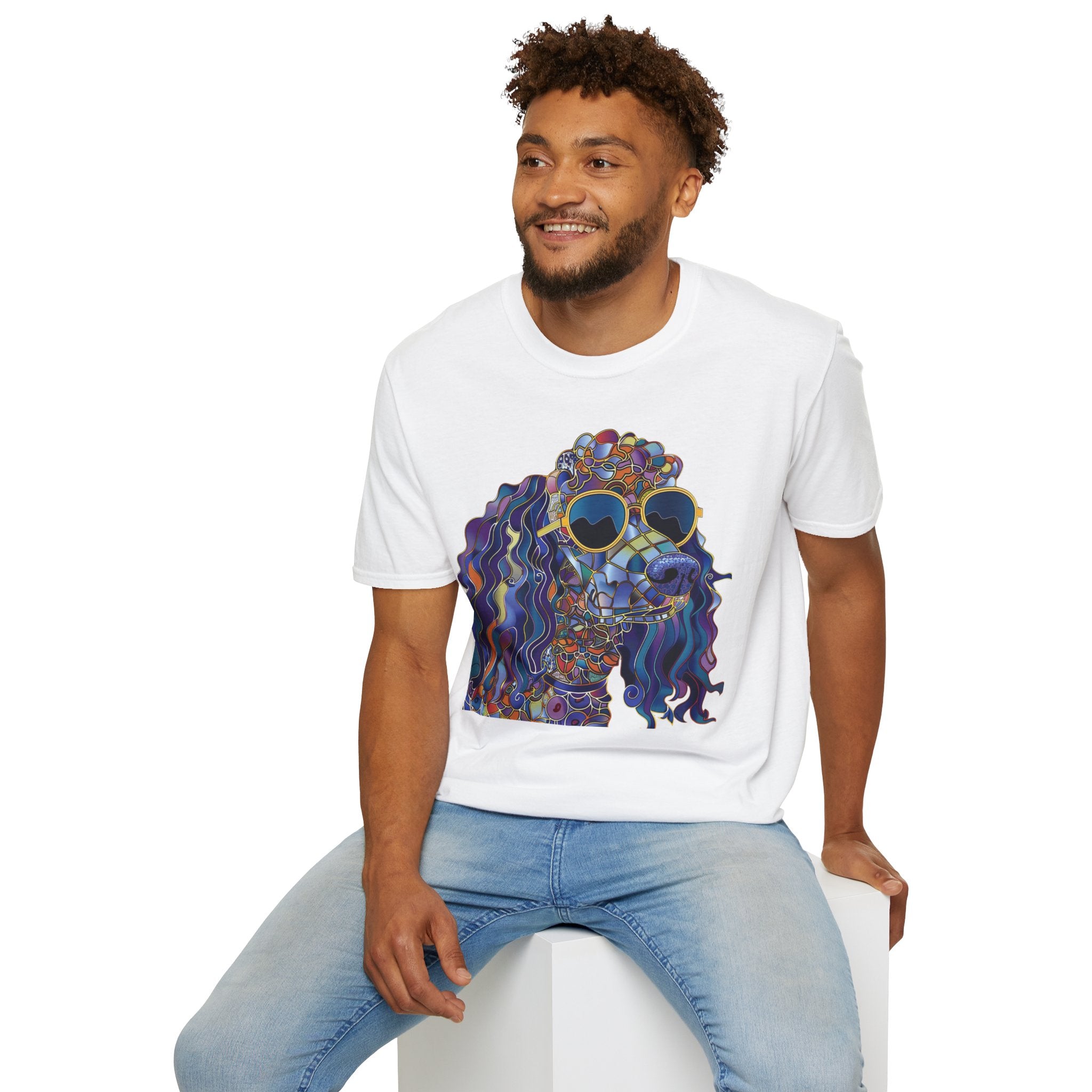 Colorful Dog Art T-Shirt, Cute Pet Lover Gift, Dog Mom Shirt, Fun Summer Tee, Unique Animal Lover Apparel