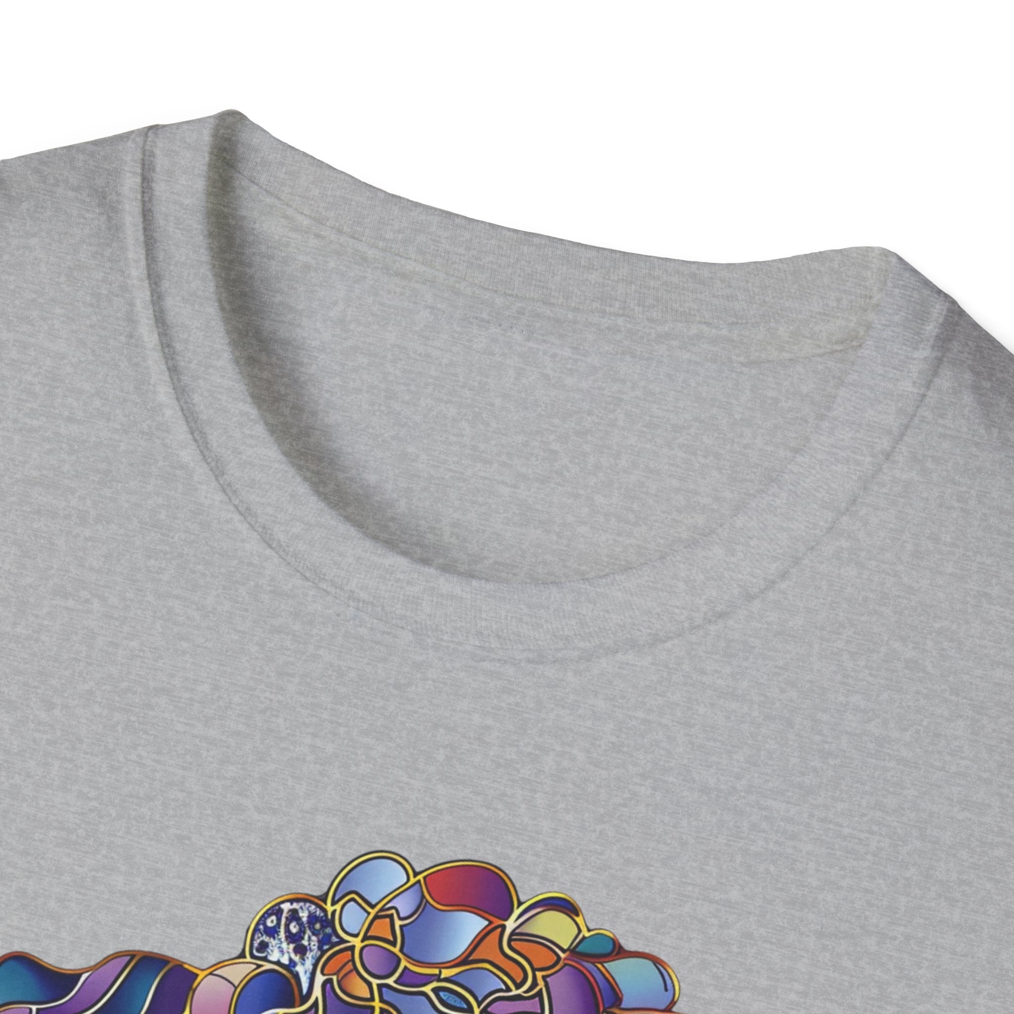 Colorful Dog Art T-Shirt, Cute Pet Lover Gift, Dog Mom Shirt, Fun Summer Tee, Unique Animal Lover Apparel