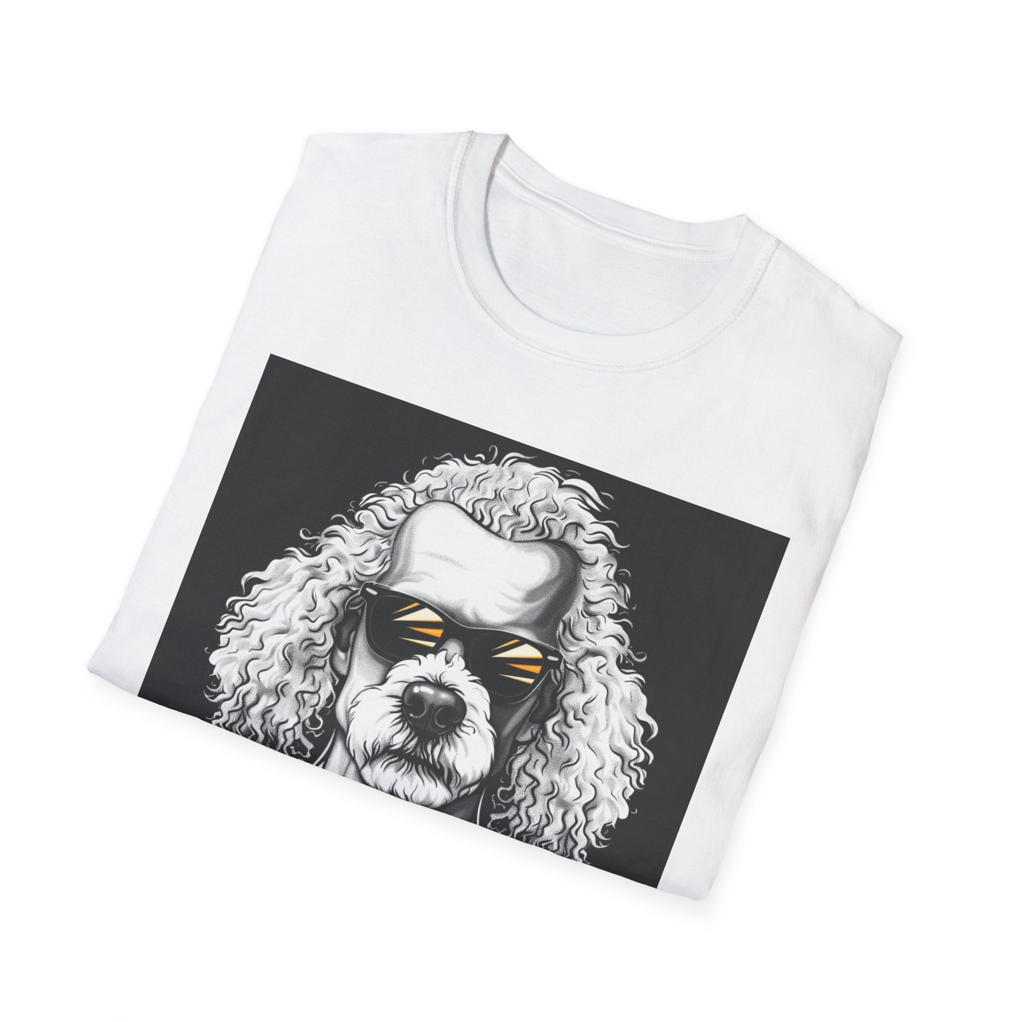 Cool Dog in Suit T-Shirt, Unisex Funny Graphic Tee, Pet Lover Gift, Casual Wear, Dog Dad Shirt, Humor Fashion