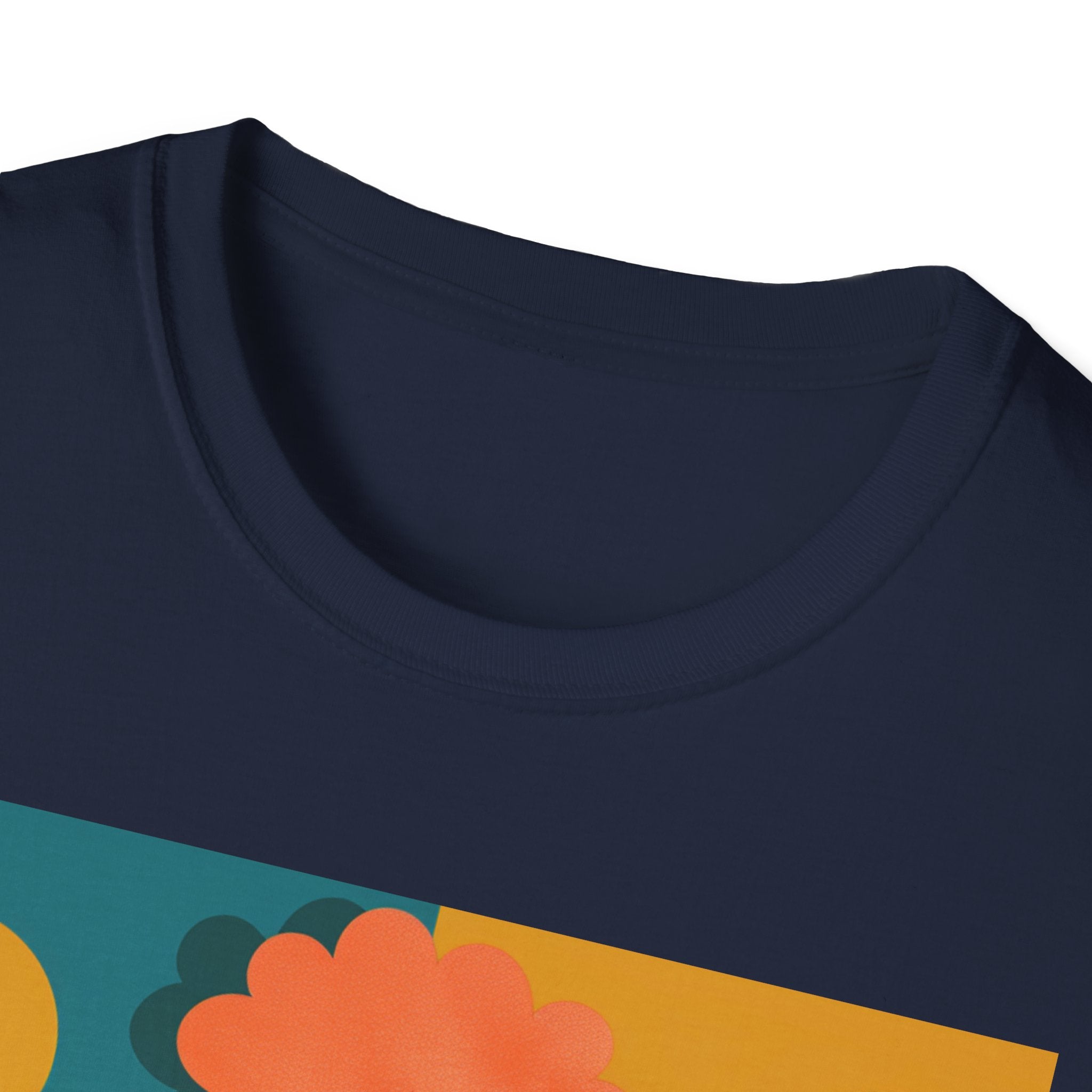 Colorful Dog Art Unisex Softstyle T-Shirt | Pet Lover Gift, Artistic Tee, Casual Wear, Birthday Gift, Unique Dog Design