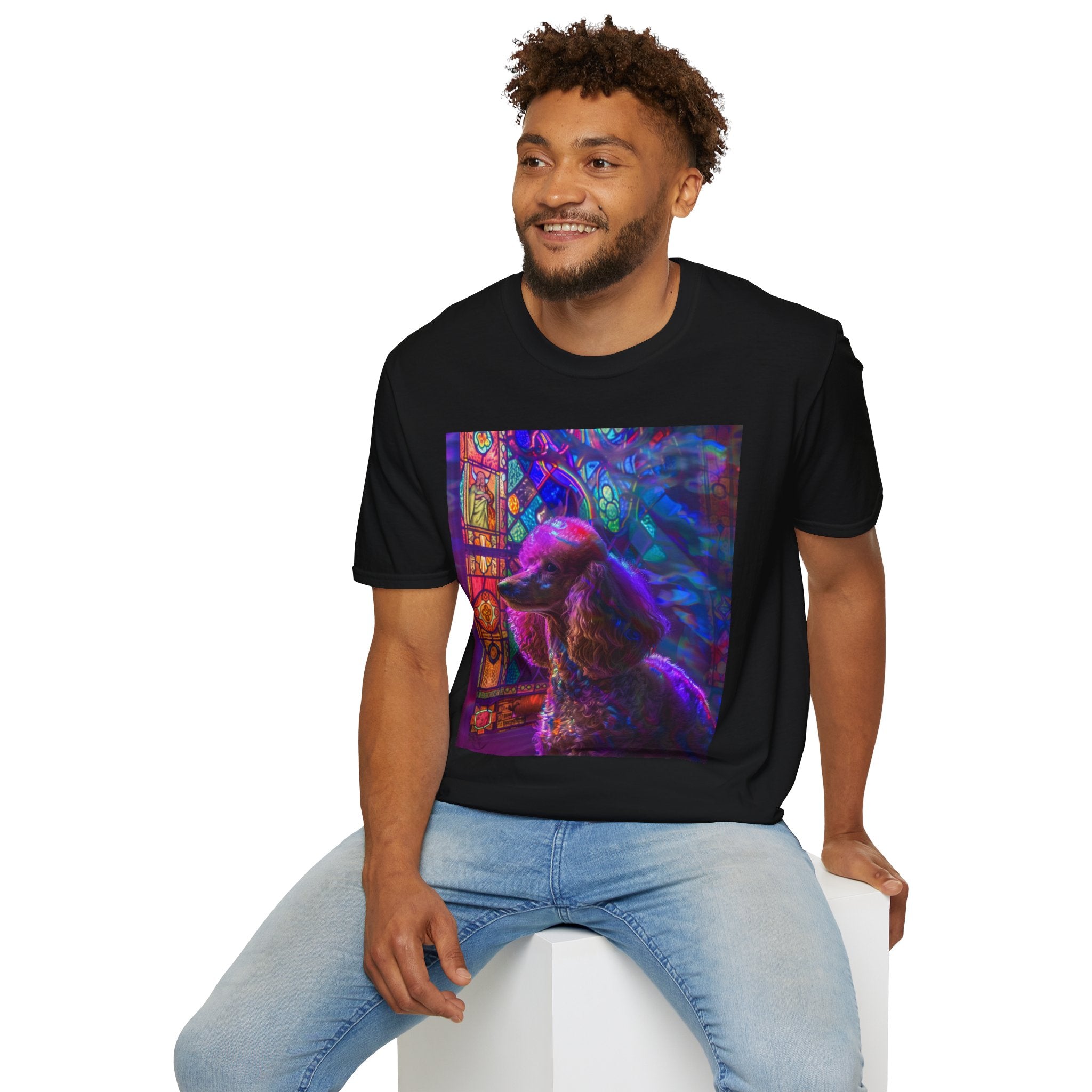 Vibrant Dog Art Unisex T-Shirt | Colorful Pet Lover Tee, Unique Gift, Casual Wear, Birthday, Dog Mom, Animal Lover Apparel