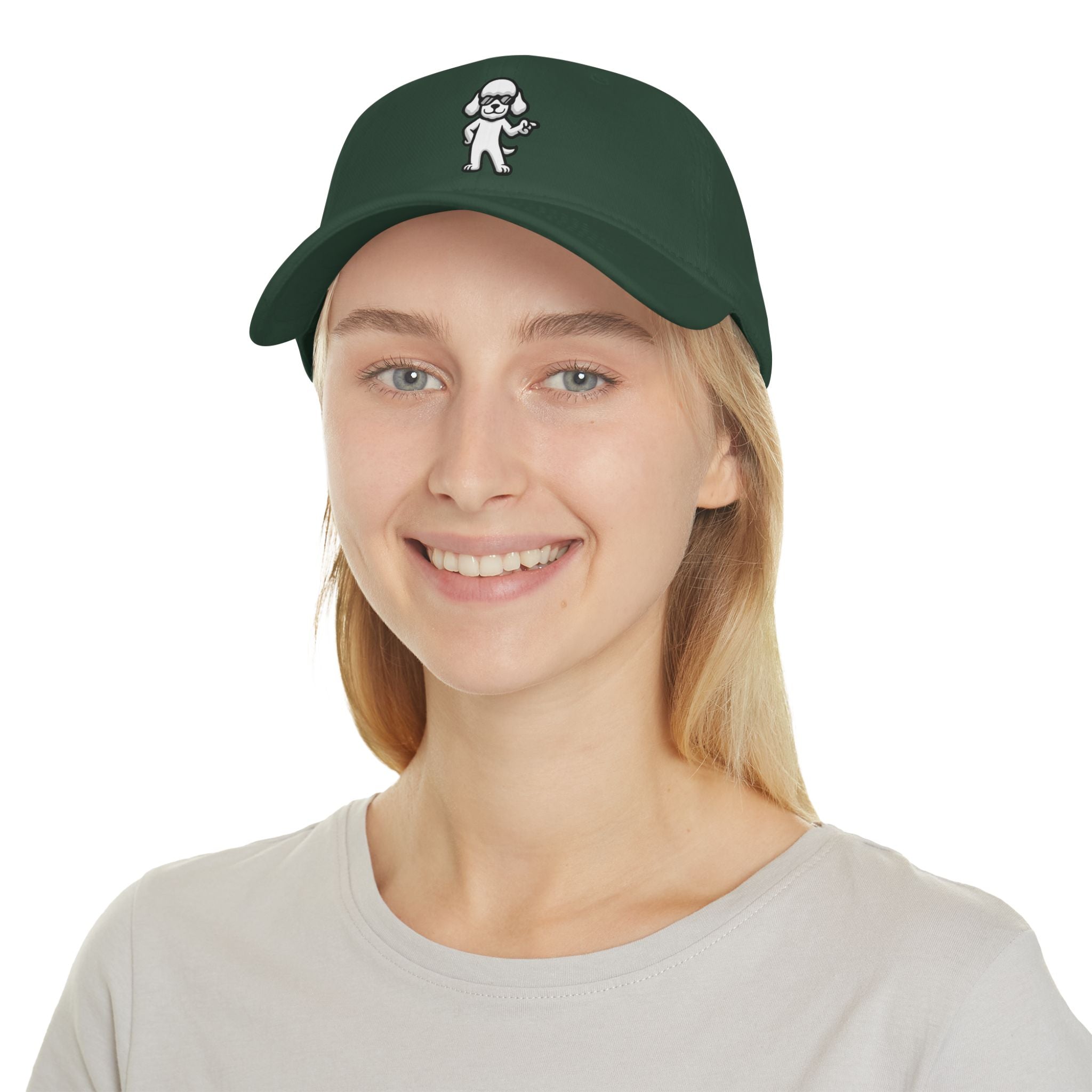 Low Profile Baseball Cap – Minimalist Dog Lover Hat | Adjustable Unisex Fit | Poodleface Original