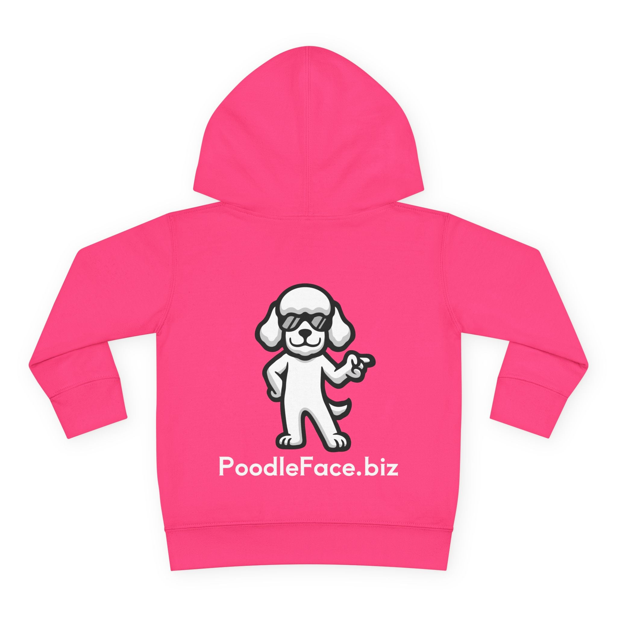 Adorable Toddler Pullover Fleece Hoodie – Cozy Cartoon Dog Hoodie | Cute Gift for Toddlers | Poodleface Original
