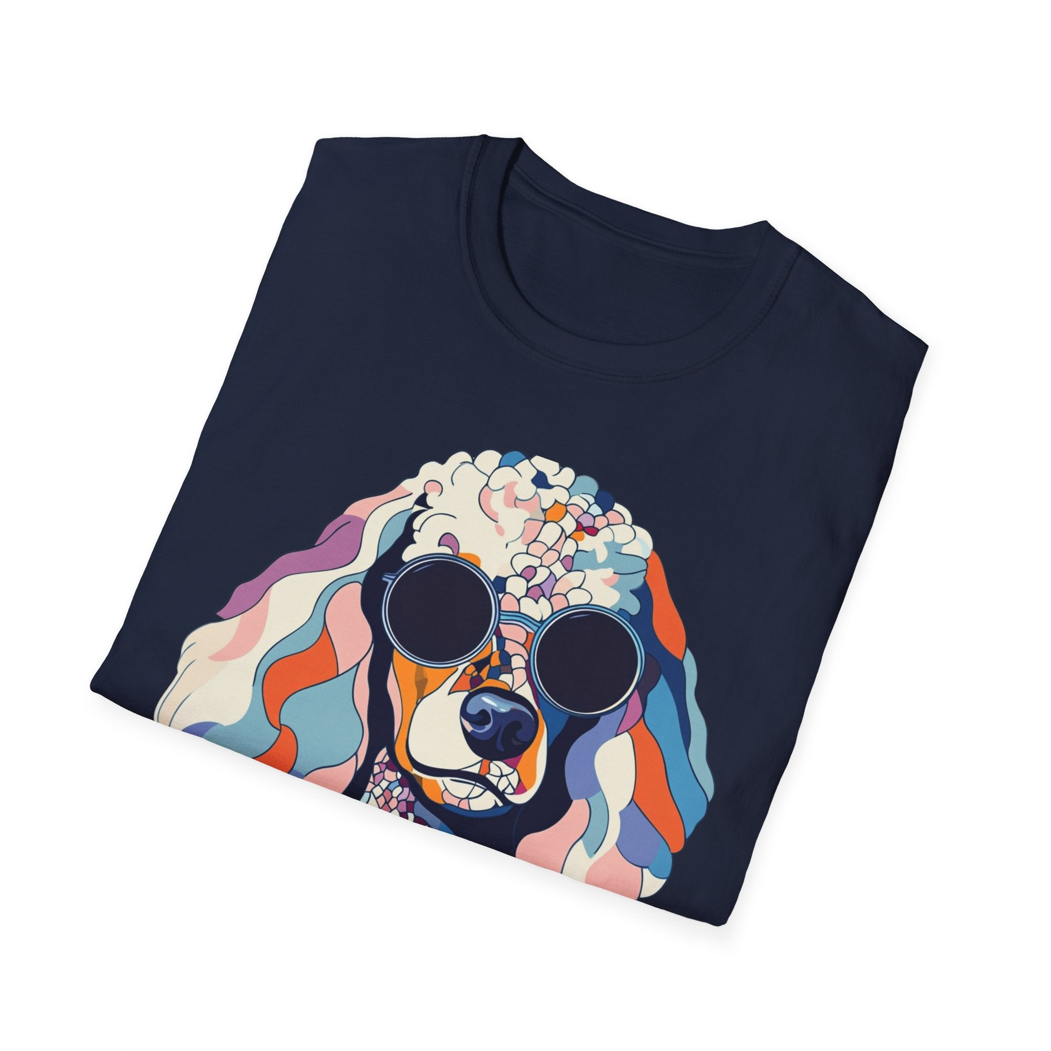 Colorful Dog Art Unisex T-Shirt, Pet Lover Gift, Unique Graphic Tee, Cute Dog Apparel, Fun Casual Wear, Dog Mom Shirt