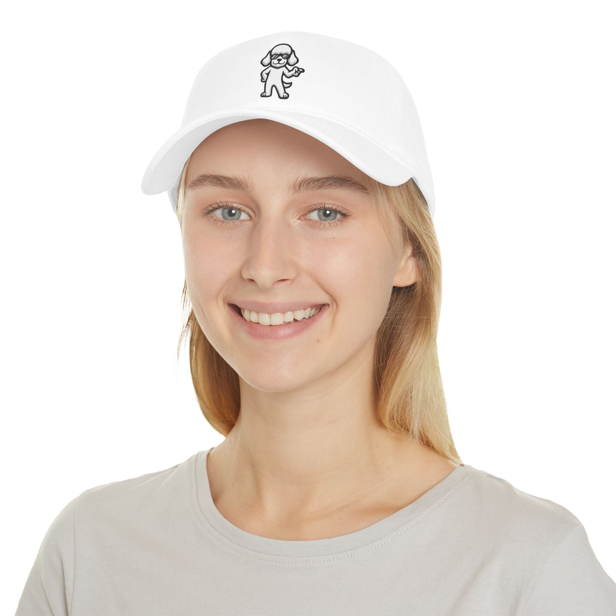 Low Profile Baseball Cap – Minimalist Dog Lover Hat | Adjustable Unisex Fit | Poodleface Original