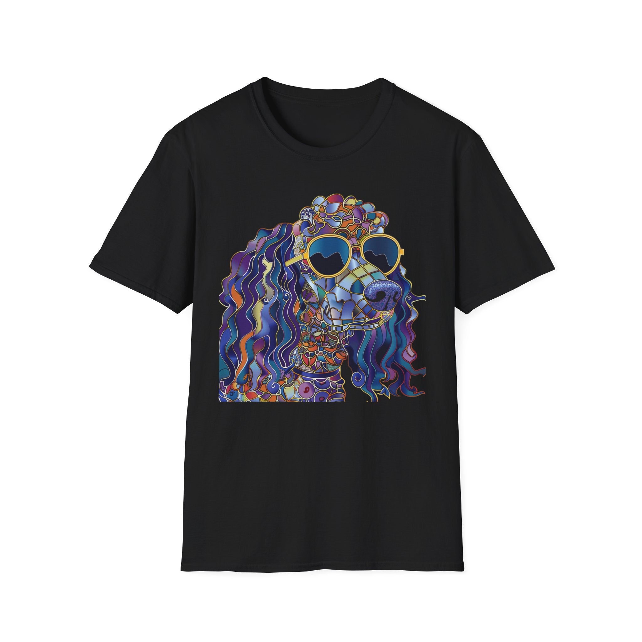 Colorful Dog Art T-Shirt, Cute Pet Lover Gift, Dog Mom Shirt, Fun Summer Tee, Unique Animal Lover Apparel