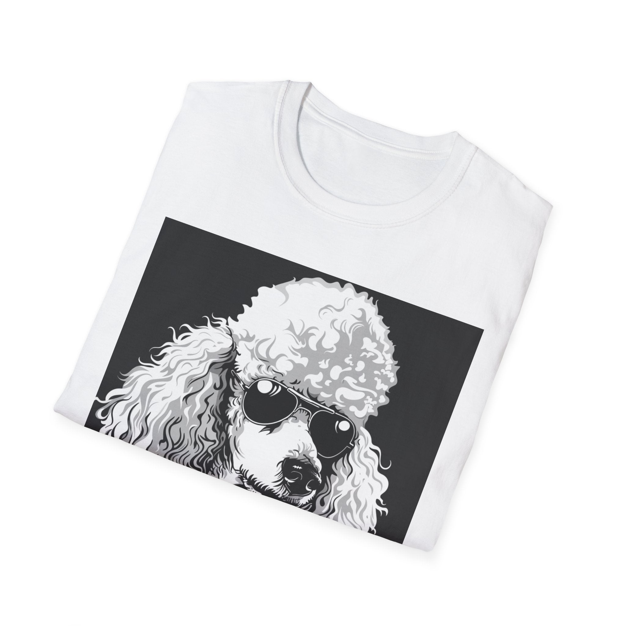 Poodle Rocker T-Shirt | Unisex Tee, Dog Lover Gift, Vintage Style Shirt, Music Festival Wear, Funny Animal Shirt