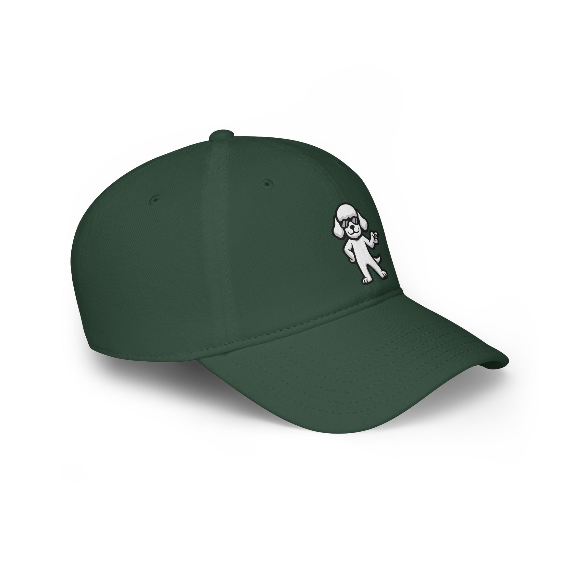 Low Profile Baseball Cap – Minimalist Dog Lover Hat | Adjustable Unisex Fit | Poodleface Original