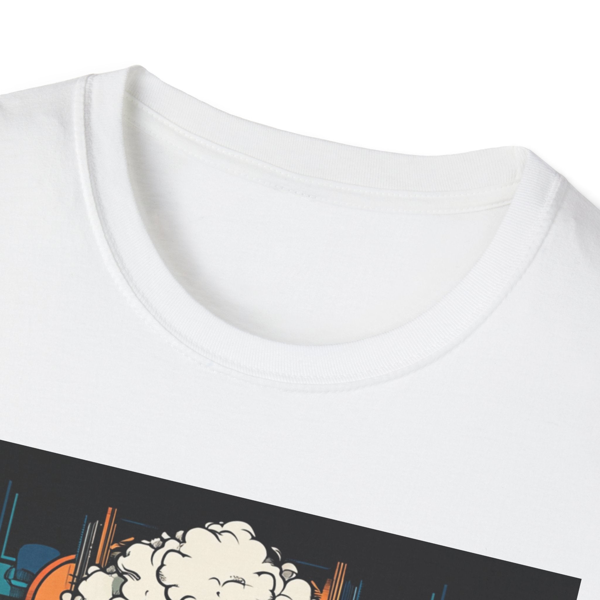 Artistic Poodle Graphic T-Shirt, Dog Lover Gift, Pet Owner Apparel, Unique Animal Lover Tee, Cute Animal Graphic Tee