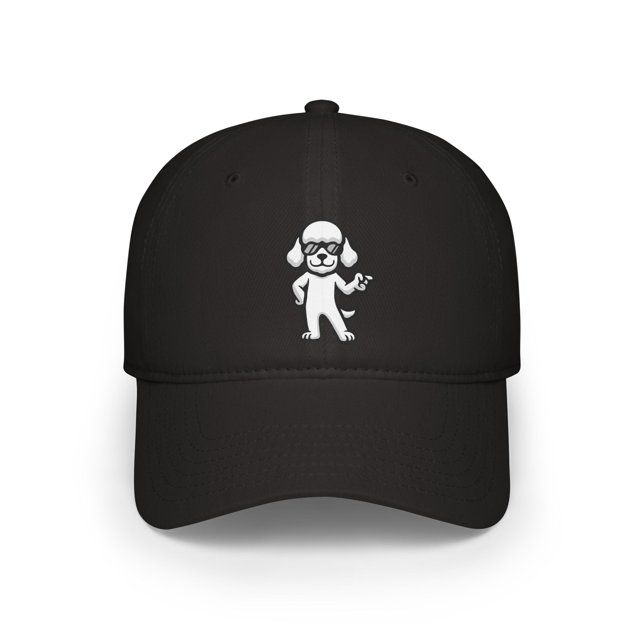 Low Profile Baseball Cap – Minimalist Dog Lover Hat | Adjustable Unisex Fit | Poodleface Original