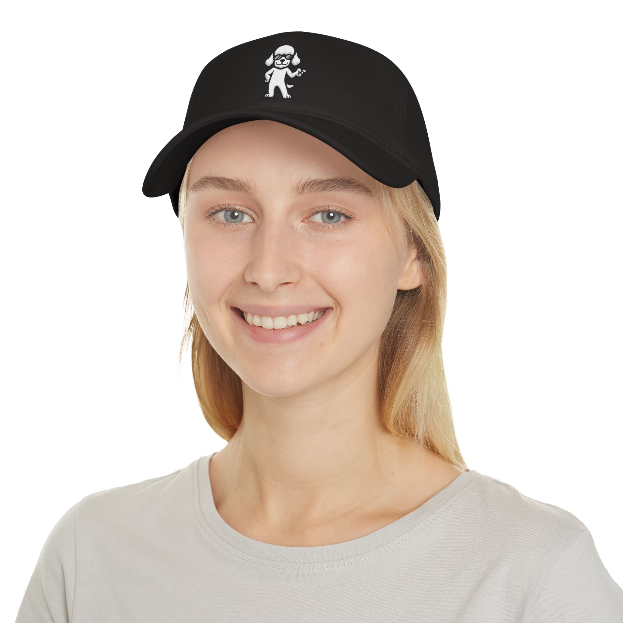 Low Profile Baseball Cap – Minimalist Dog Lover Hat | Adjustable Unisex Fit | Poodleface Original