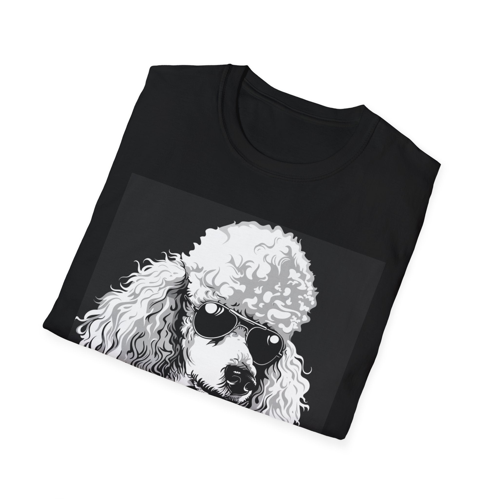 Poodle Rocker T-Shirt | Unisex Tee, Dog Lover Gift, Vintage Style Shirt, Music Festival Wear, Funny Animal Shirt