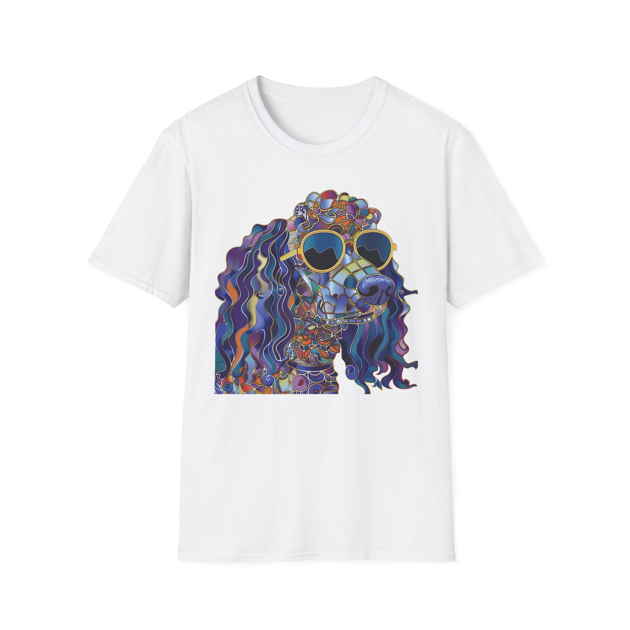 Colorful Dog Art T-Shirt, Cute Pet Lover Gift, Dog Mom Shirt, Fun Summer Tee, Unique Animal Lover Apparel