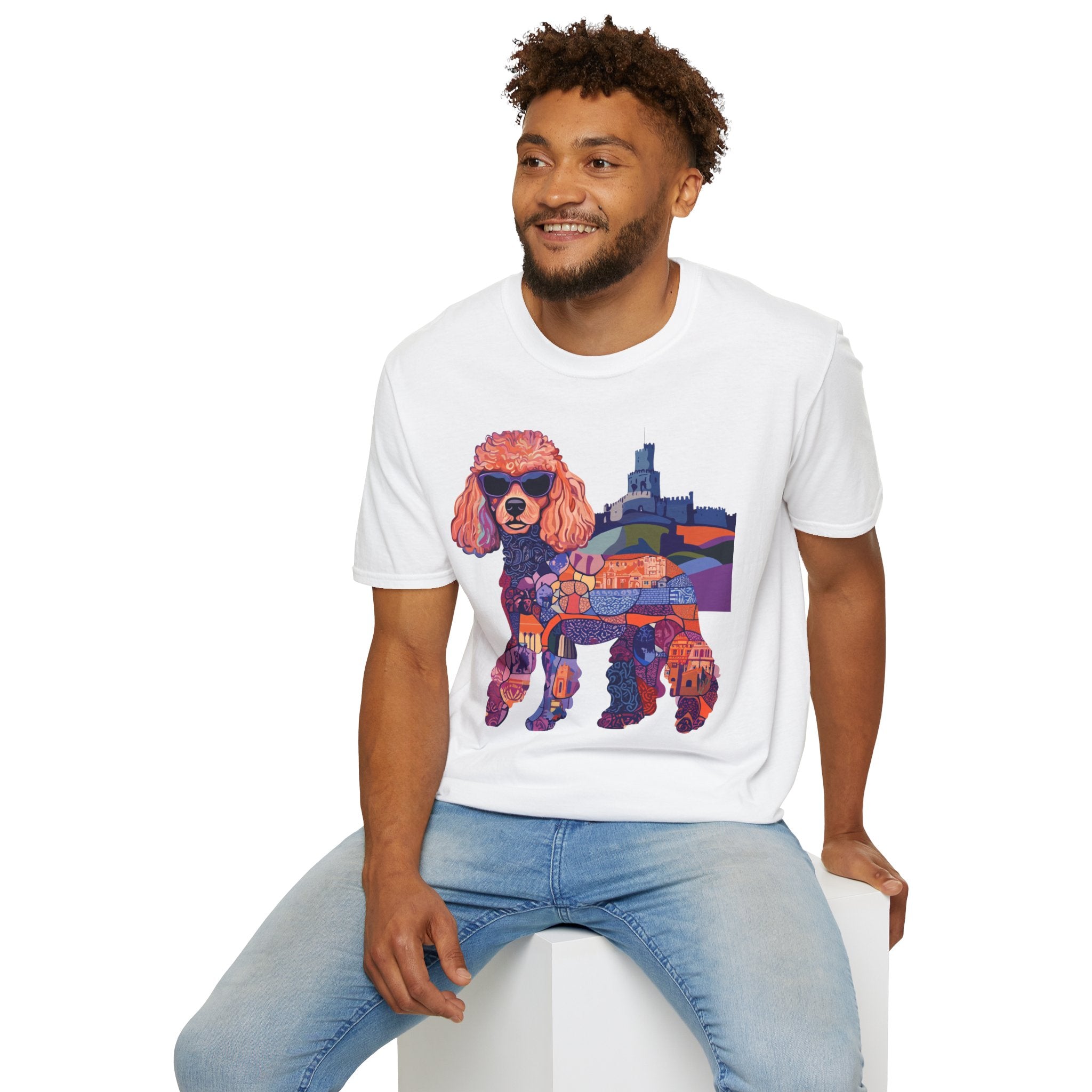 “Pawliament Heritage” Royal Mosaic Tee – Unisex Softstyle Vintage Vibes