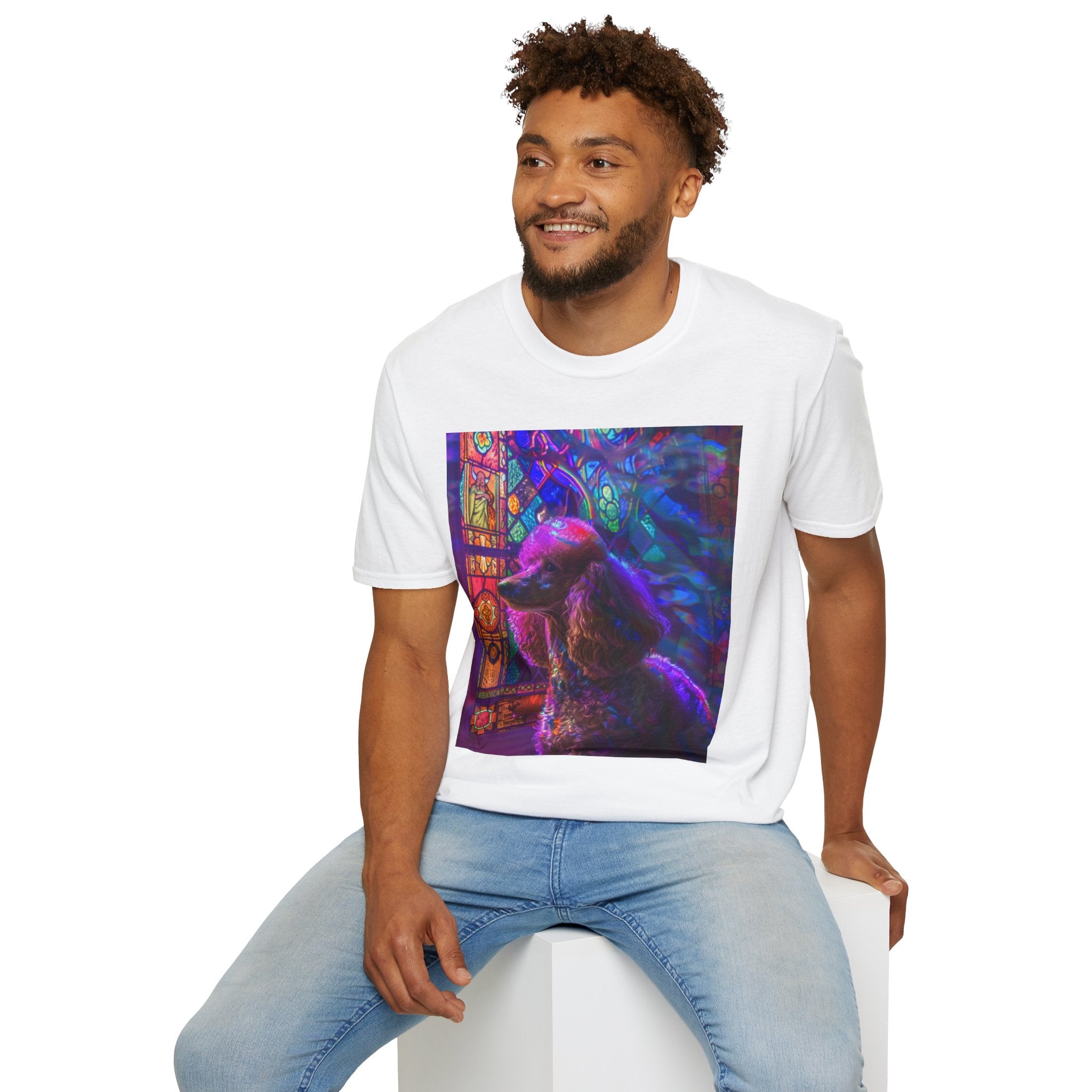 Vibrant Dog Art Unisex T-Shirt | Colorful Pet Lover Tee, Unique Gift, Casual Wear, Birthday, Dog Mom, Animal Lover Apparel