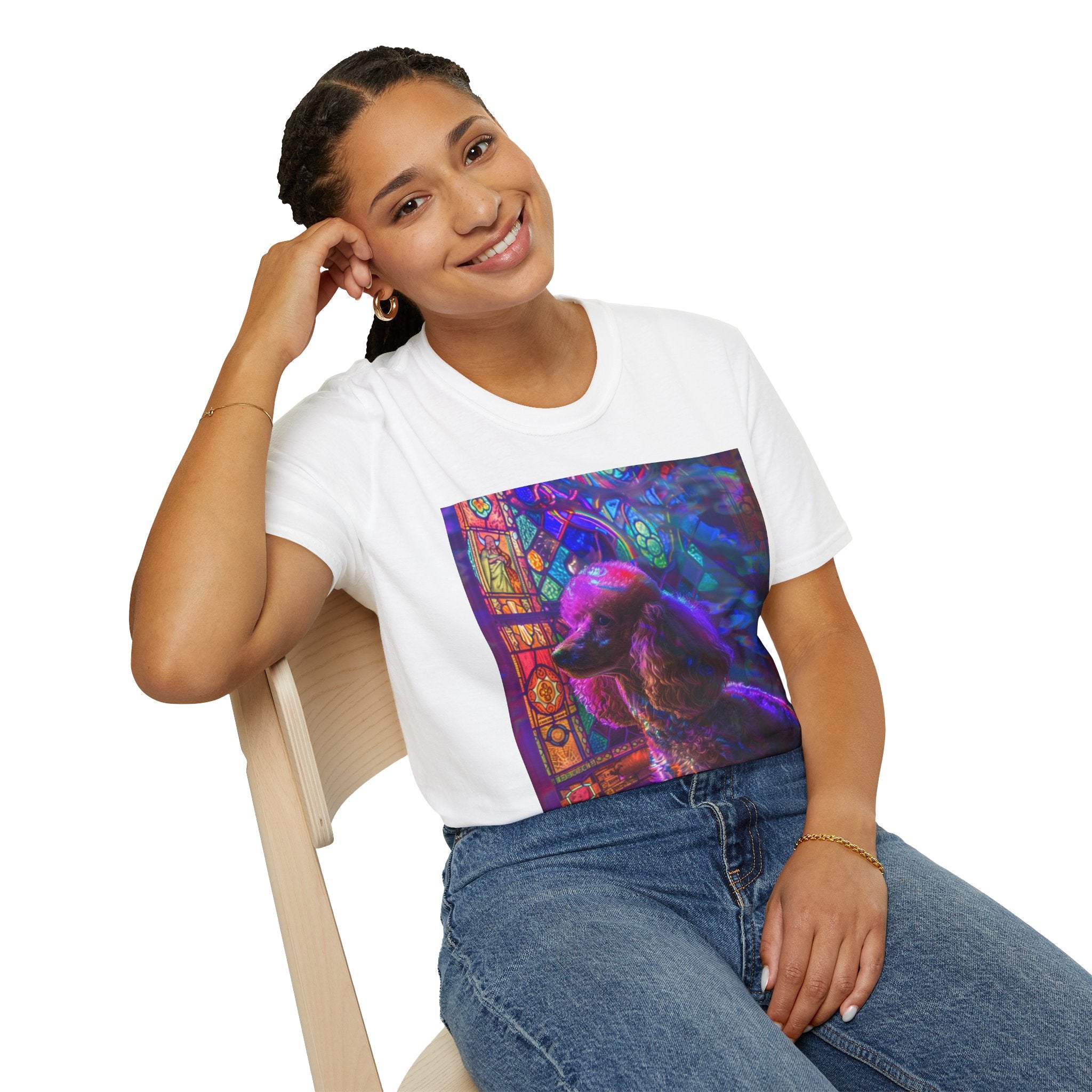 Vibrant Dog Art Unisex T-Shirt | Colorful Pet Lover Tee, Unique Gift, Casual Wear, Birthday, Dog Mom, Animal Lover Apparel