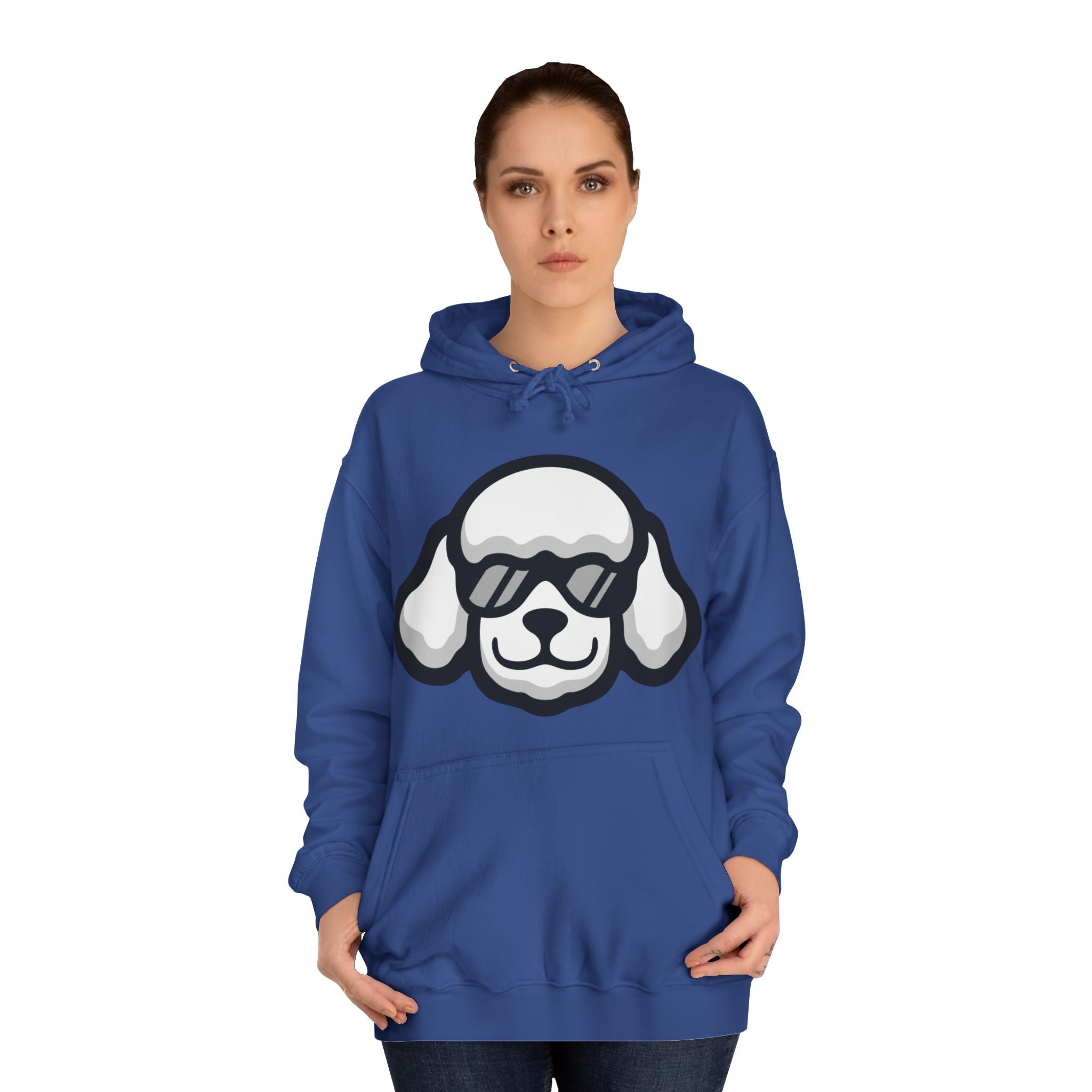 Chill Poodle Hoodie – Unisex College Hoodie | Cozy Dog-Lover Gift | Poodleface Original