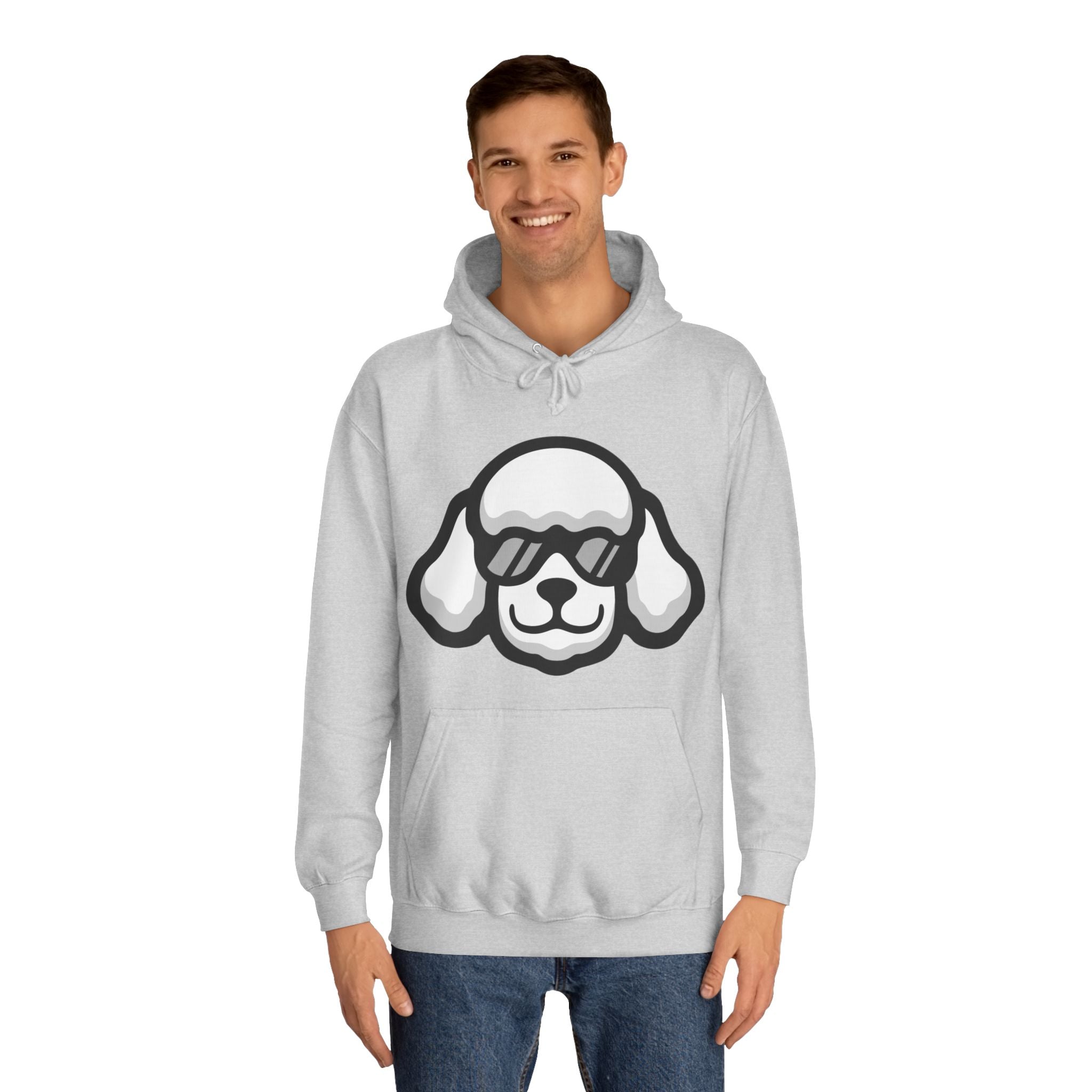 Chill Poodle Hoodie – Unisex College Hoodie | Cozy Dog-Lover Gift | Poodleface Original