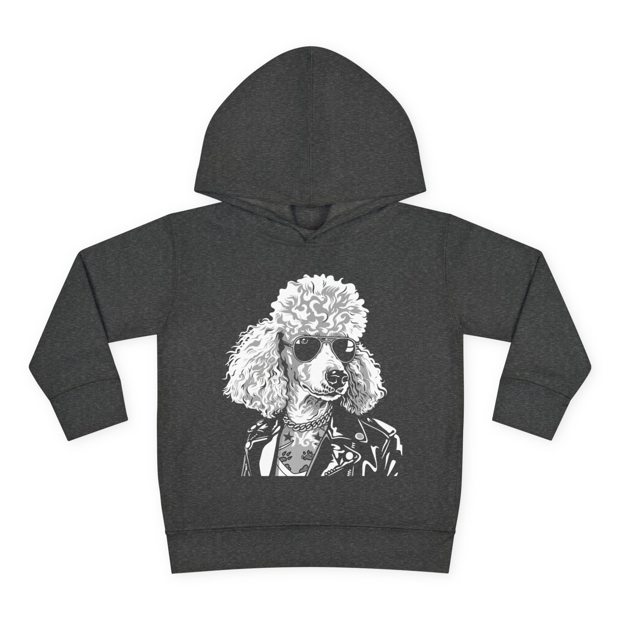 Adorable Toddler Pullover Fleece Hoodie – Cozy Cartoon Dog Hoodie | Cute Gift for Toddlers | Poodleface Original