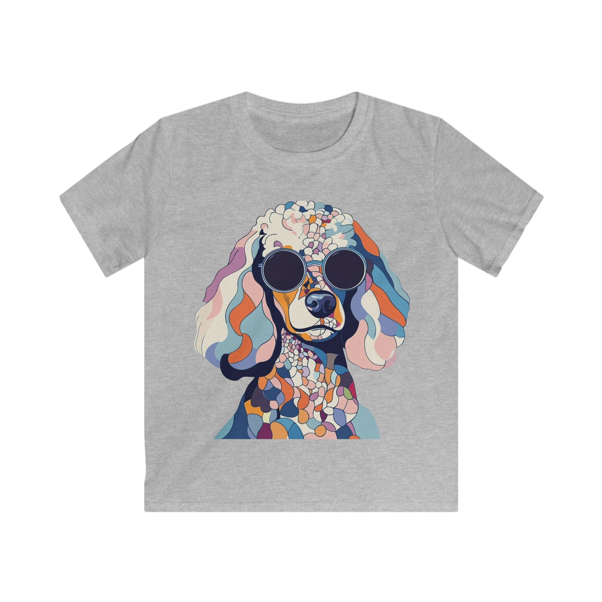"Abstract Attitude” – Kids’ Mosaic Poodle Tee