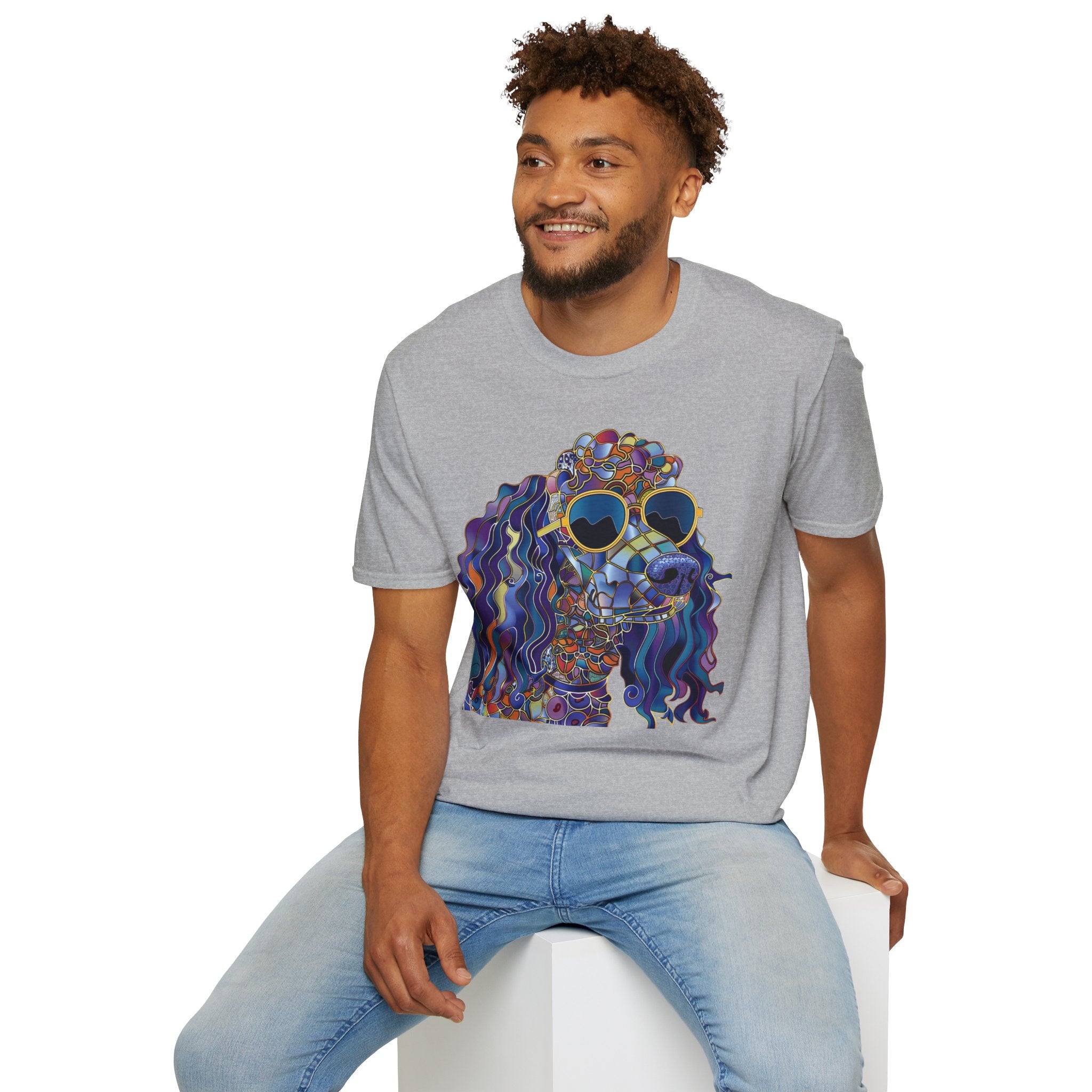 Colorful Dog Art T-Shirt, Cute Pet Lover Gift, Dog Mom Shirt, Fun Summer Tee, Unique Animal Lover Apparel