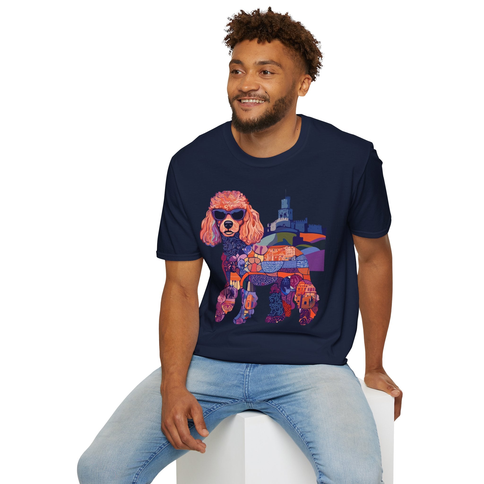 “Pawliament Heritage” Royal Mosaic Tee – Unisex Softstyle Vintage Vibes